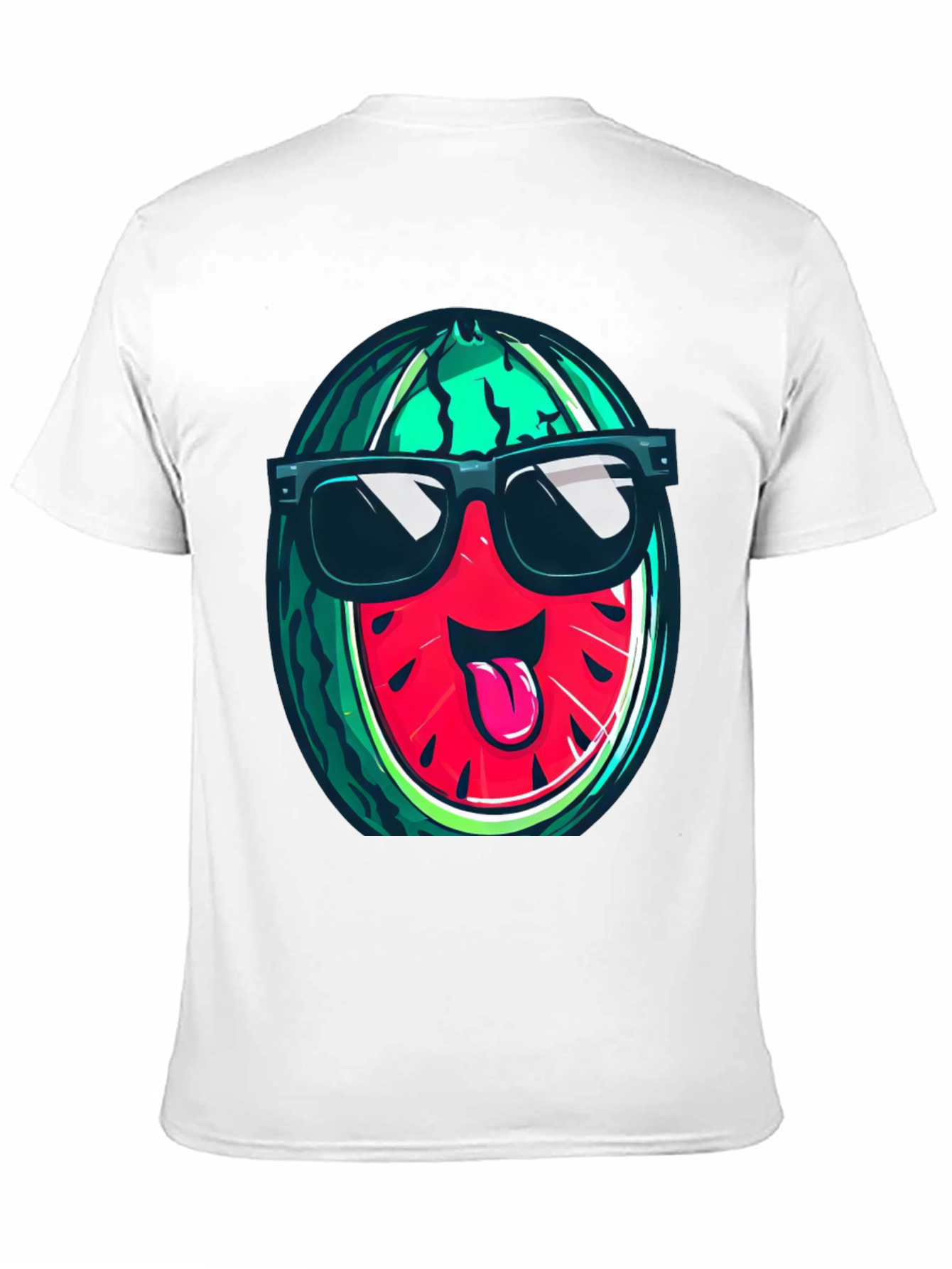 Black Cool Watermelon Graphic T-Shirt view 11