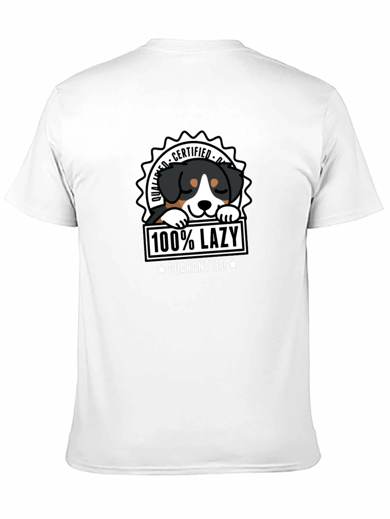 Black 100% Lazy Dog Graphic T-Shirt - Certified Quality view 11