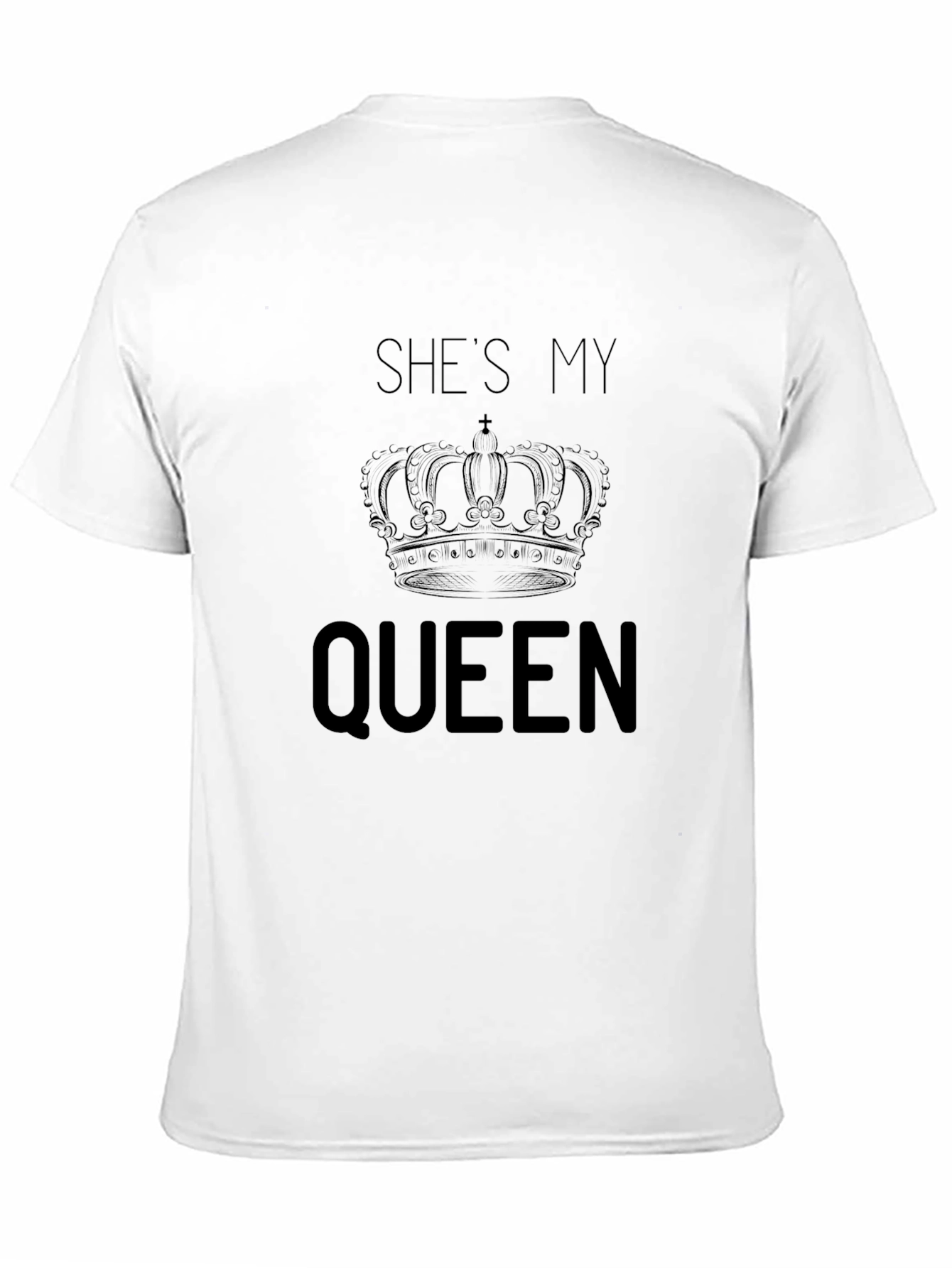 Black She's My Queen Crown Graphic T-Shirt view 11