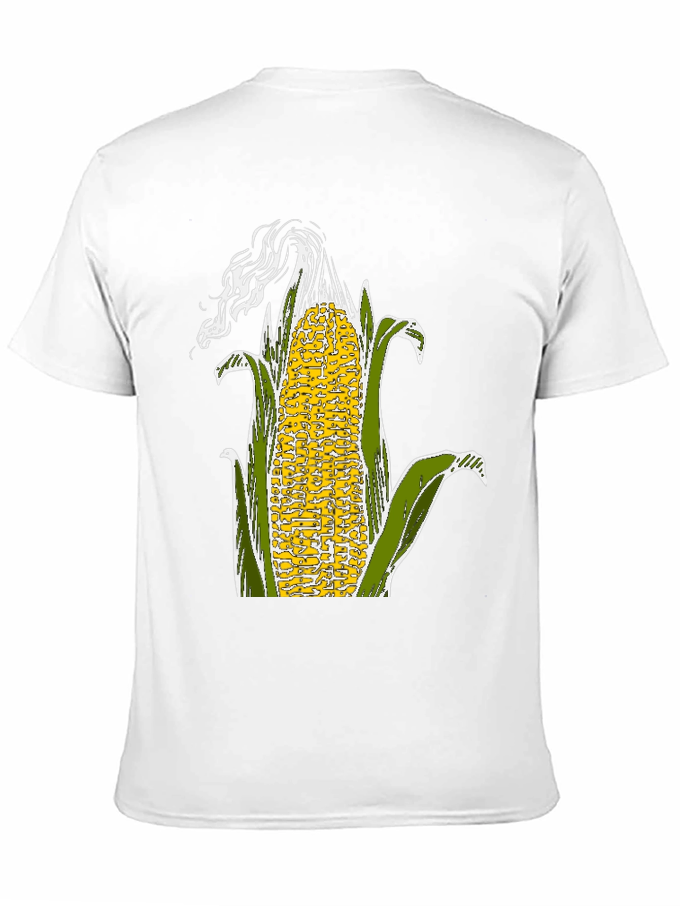 Black Corn Graphic Tee - Black Cotton Blend T-Shirt view 11