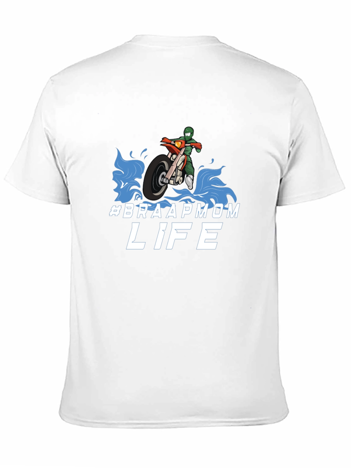 Black #Braapmom Life T-Shirt - Motocross Mom Tee view 11
