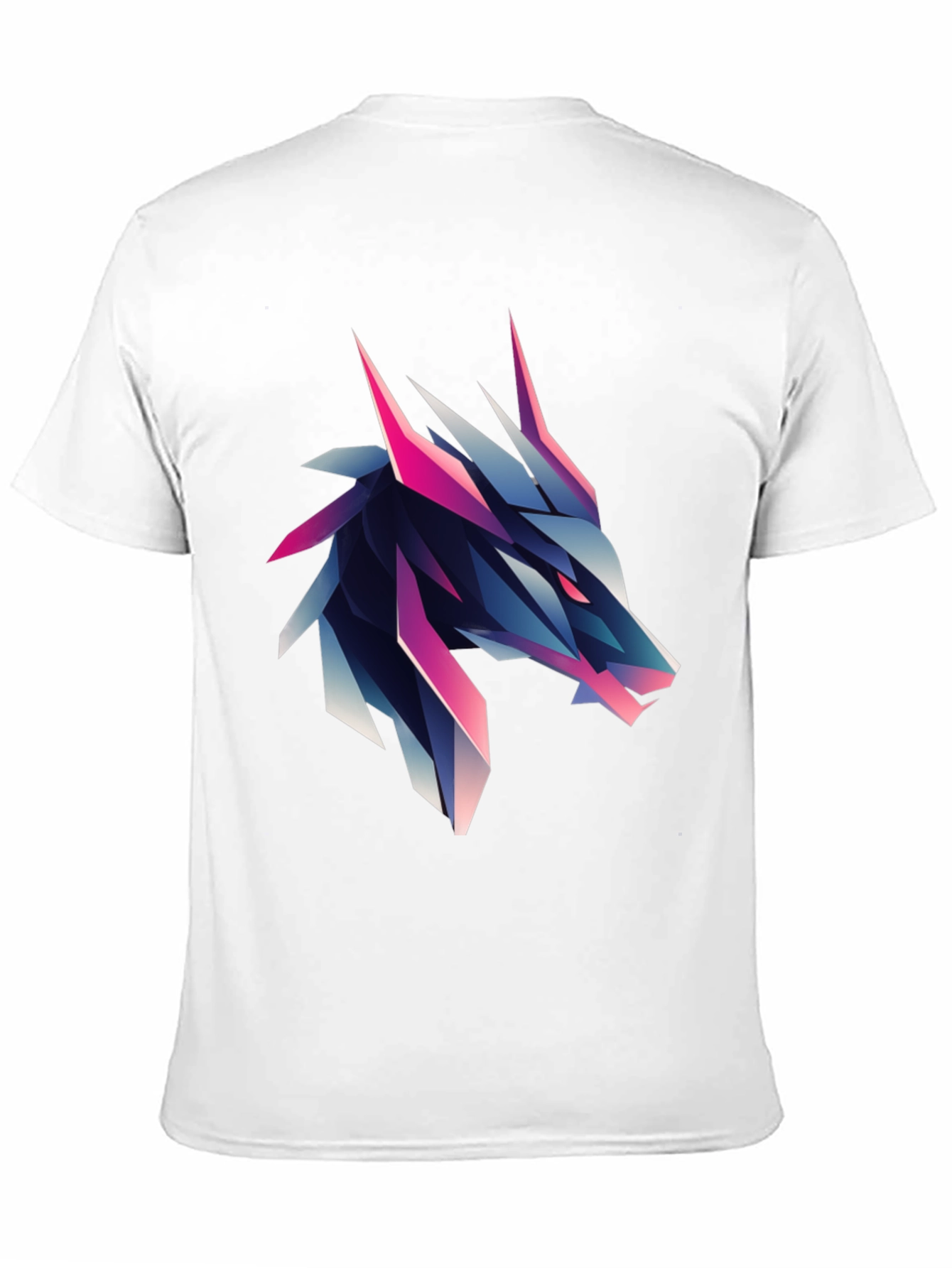 Black Geometric Wolf Graphic Tee - Bold & Modern view 11