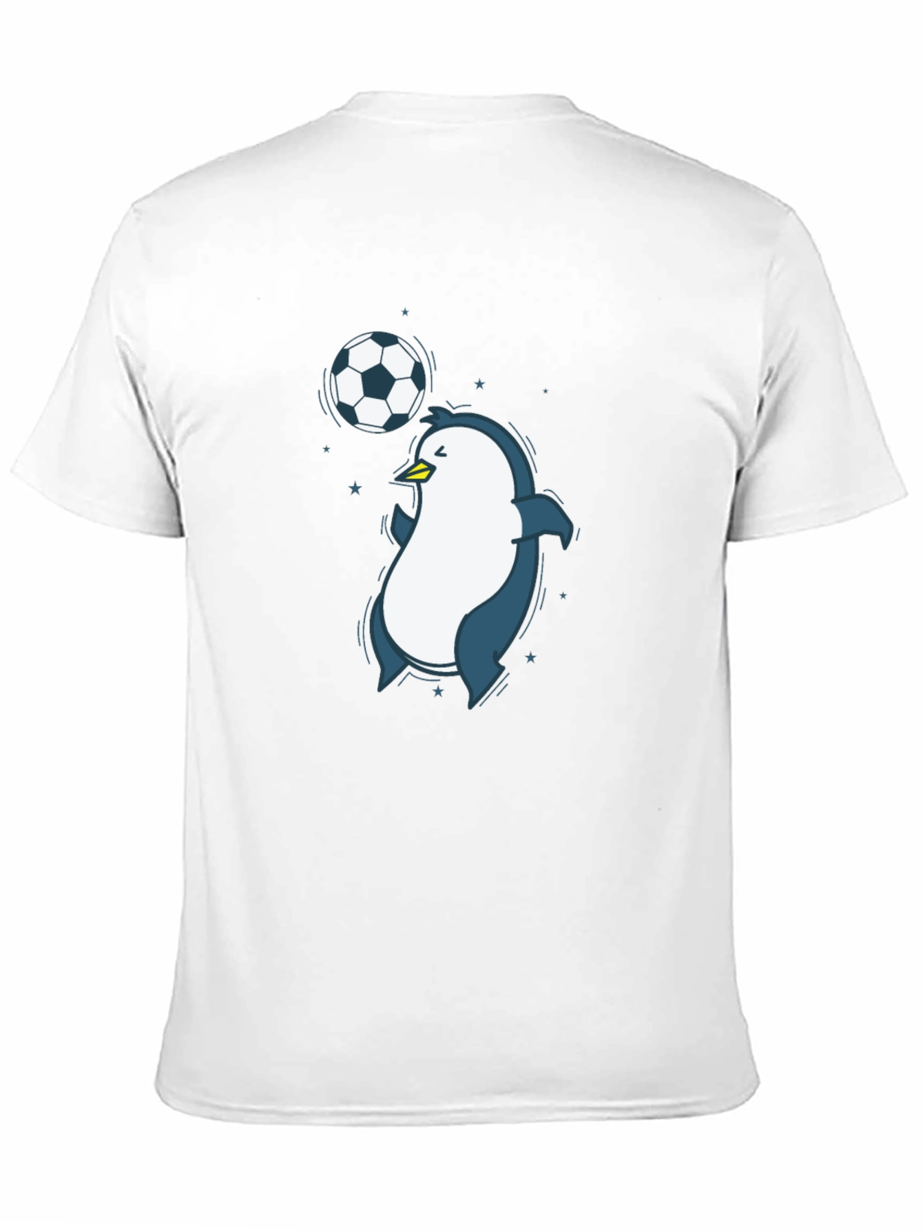 Black Penguin Soccer Graphic Tee - Black Crew Neck T-Shirt view 11