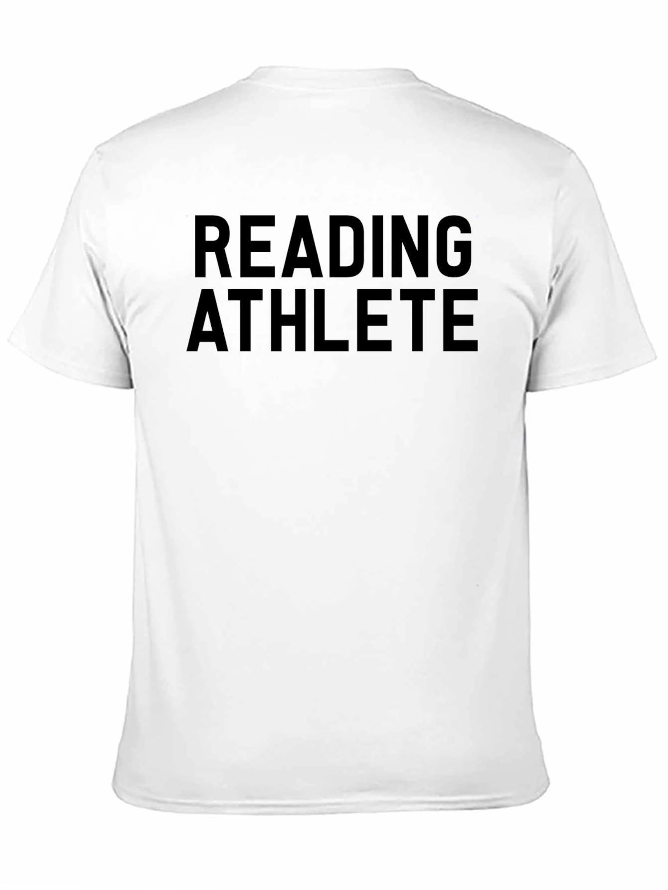Black Reading Athlete Graphic Tee - Black Crew Neck Shirt view 11