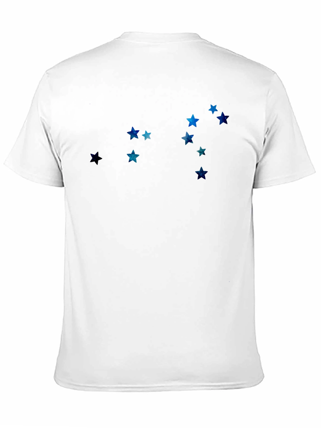 Black Celestial Star Constellation Black Tee view 11