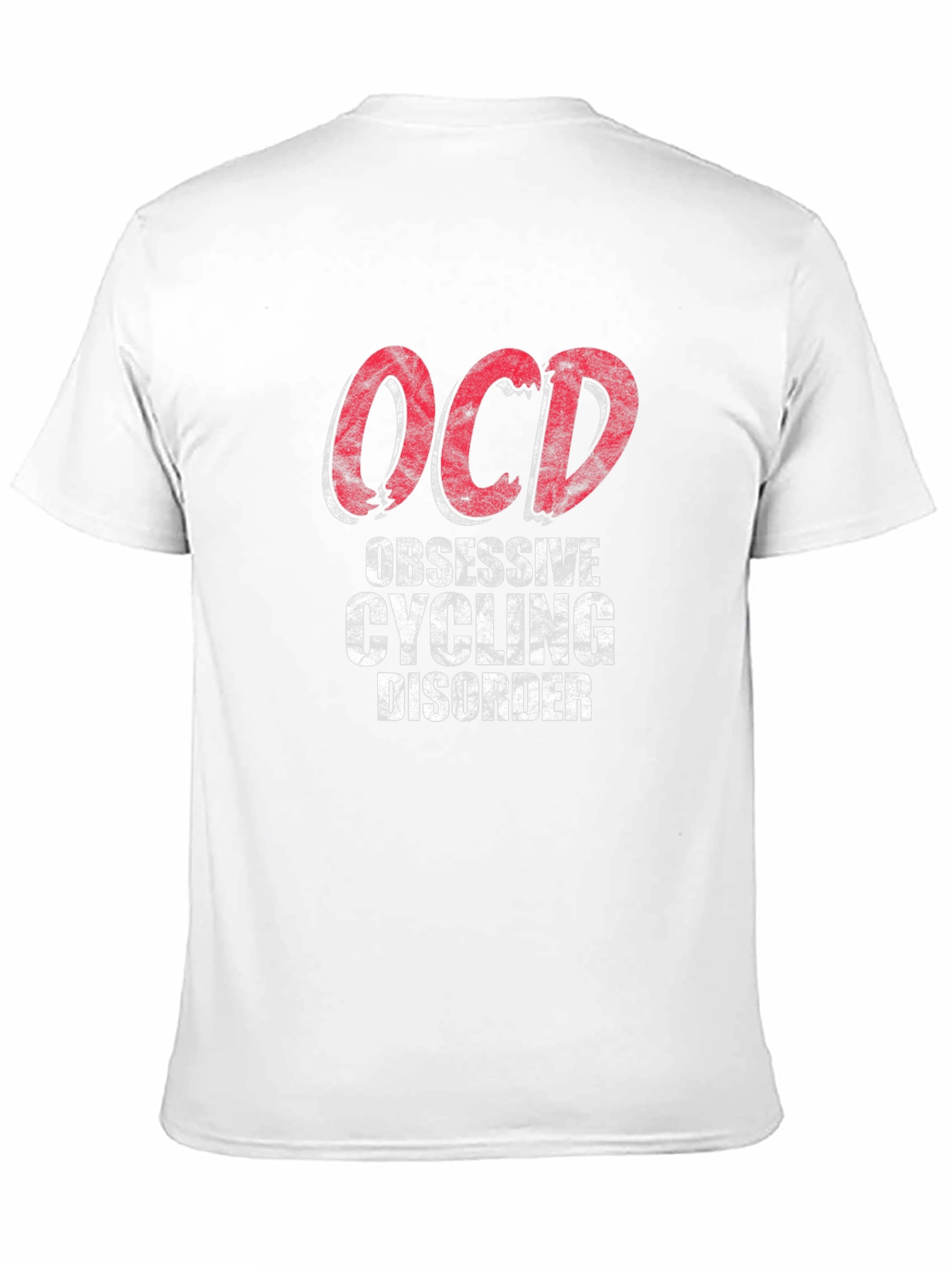 Black OCD Obsessive Cycling Disorder T-Shirt view 11