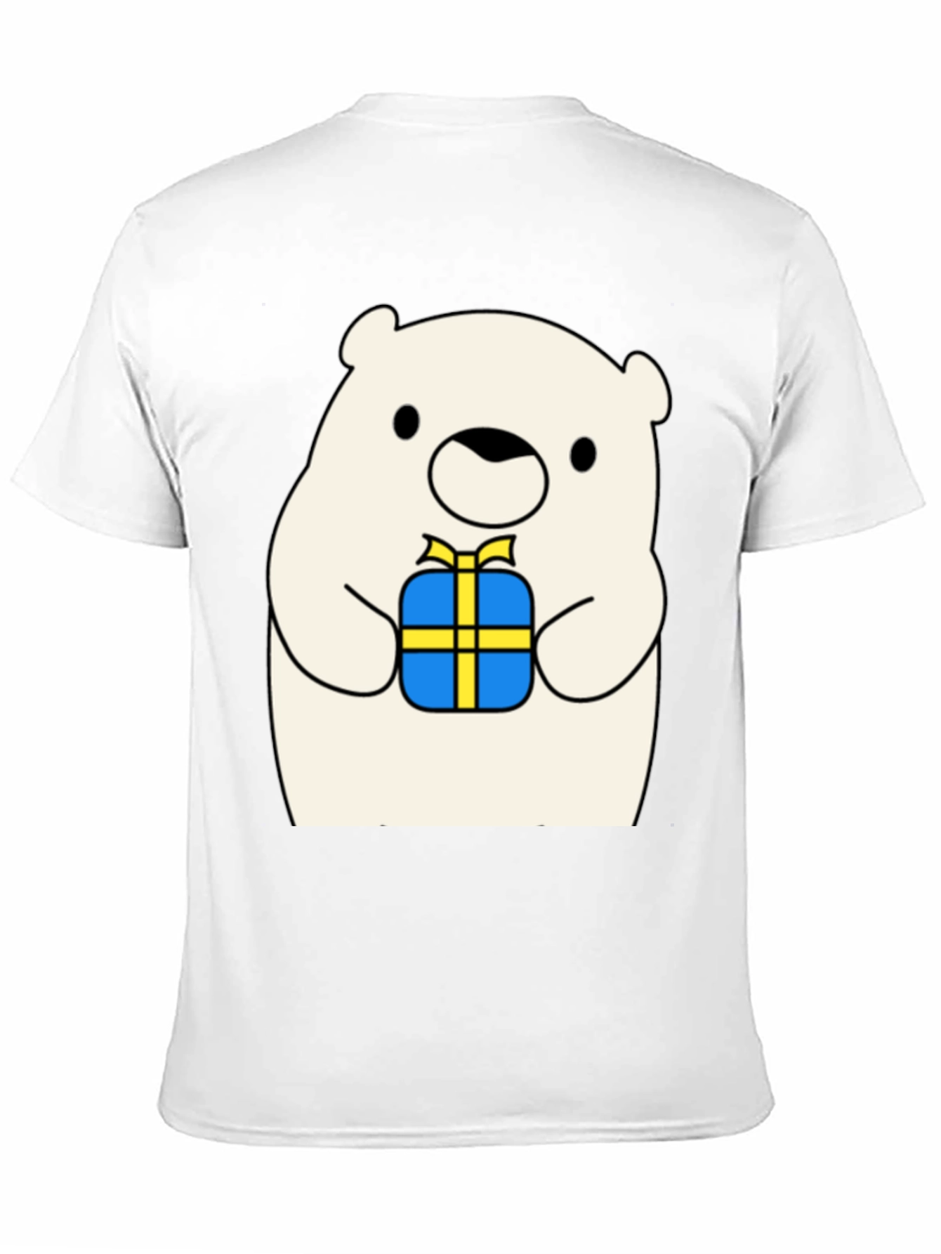 Black Cute Bear Gift T-Shirt - Whimsical Graphic Tee view 11