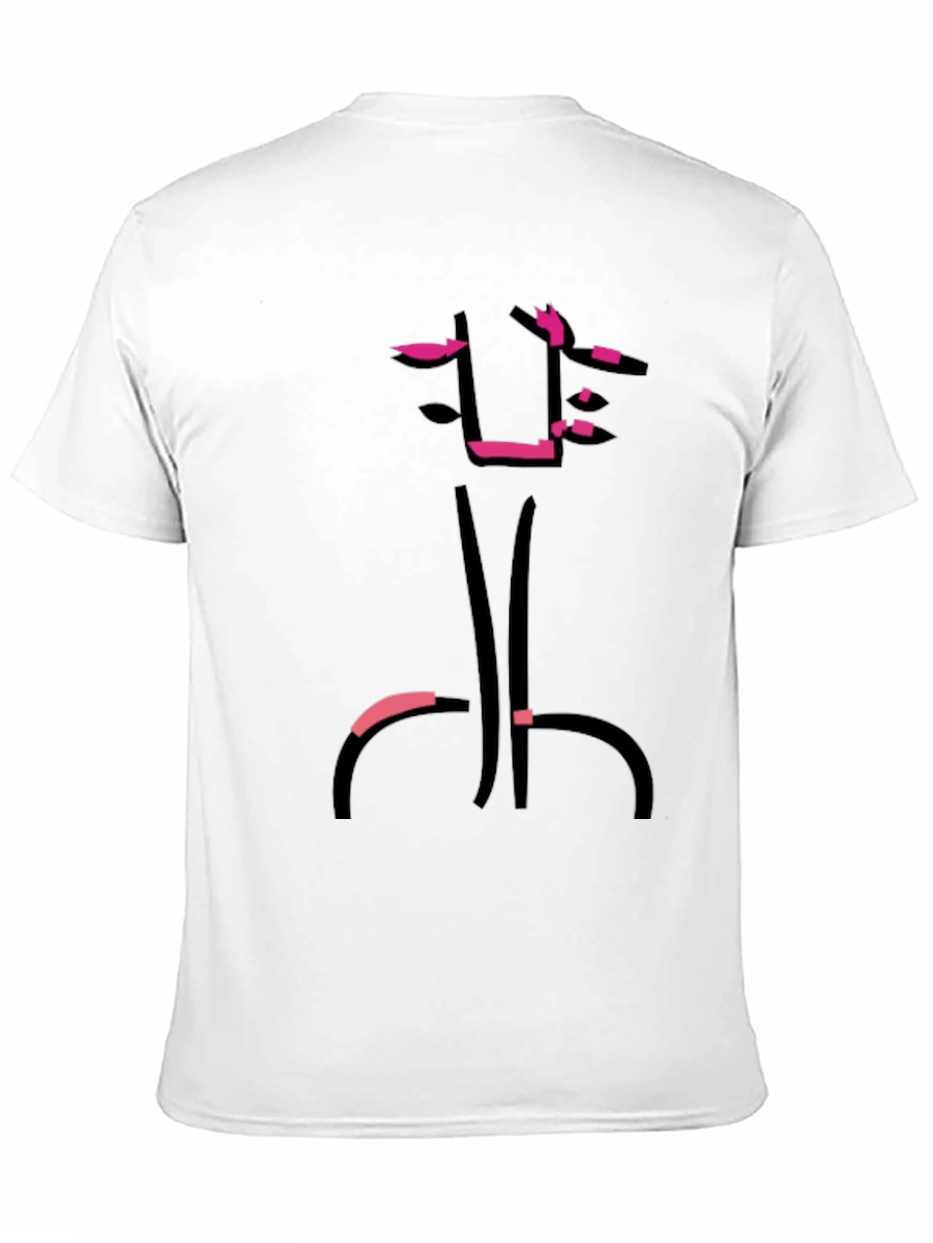 Black Abstract Graphic Print Black T-Shirt view 11