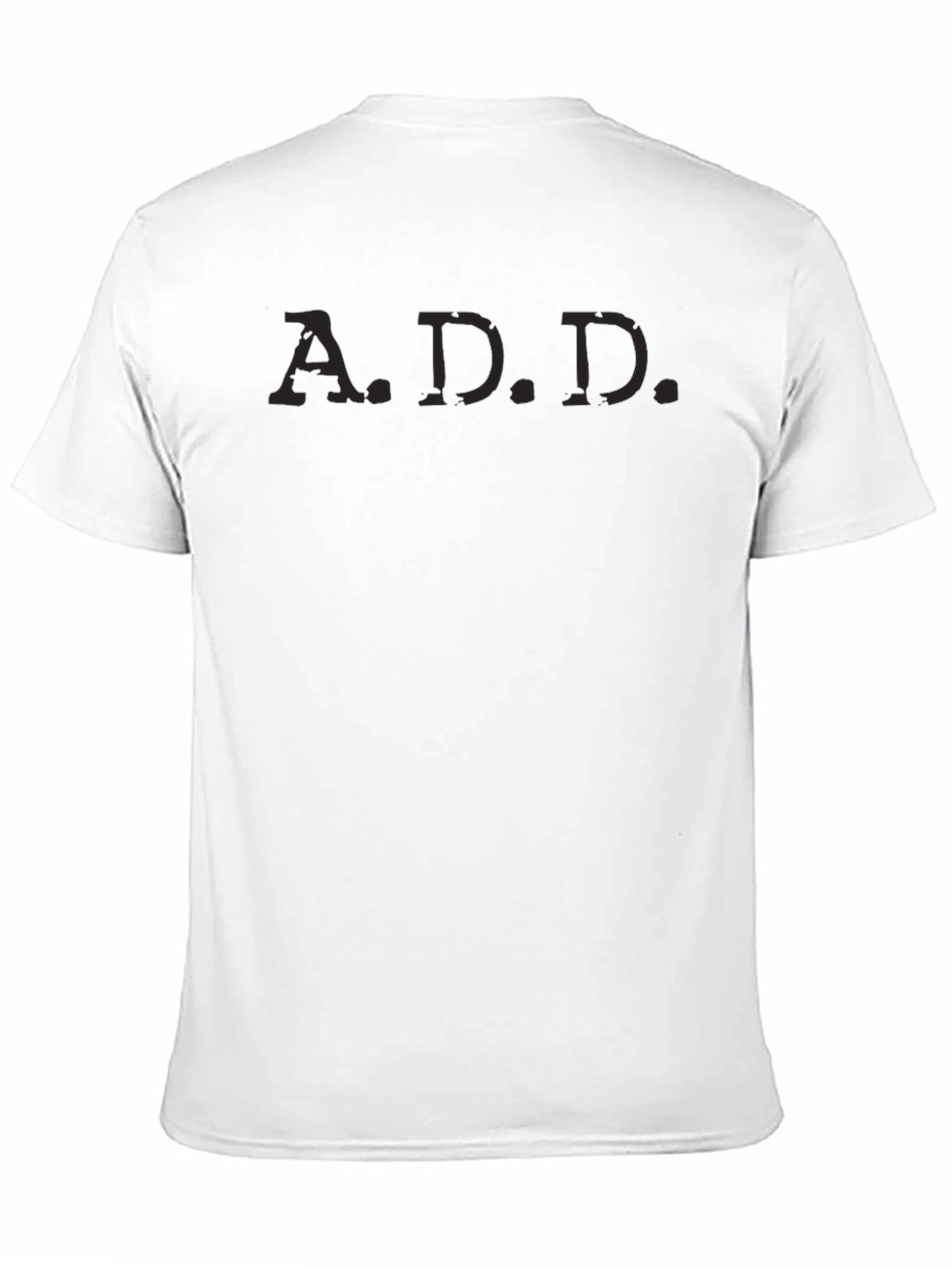 Black Men's Black A.D.D. T-Shirt view 11