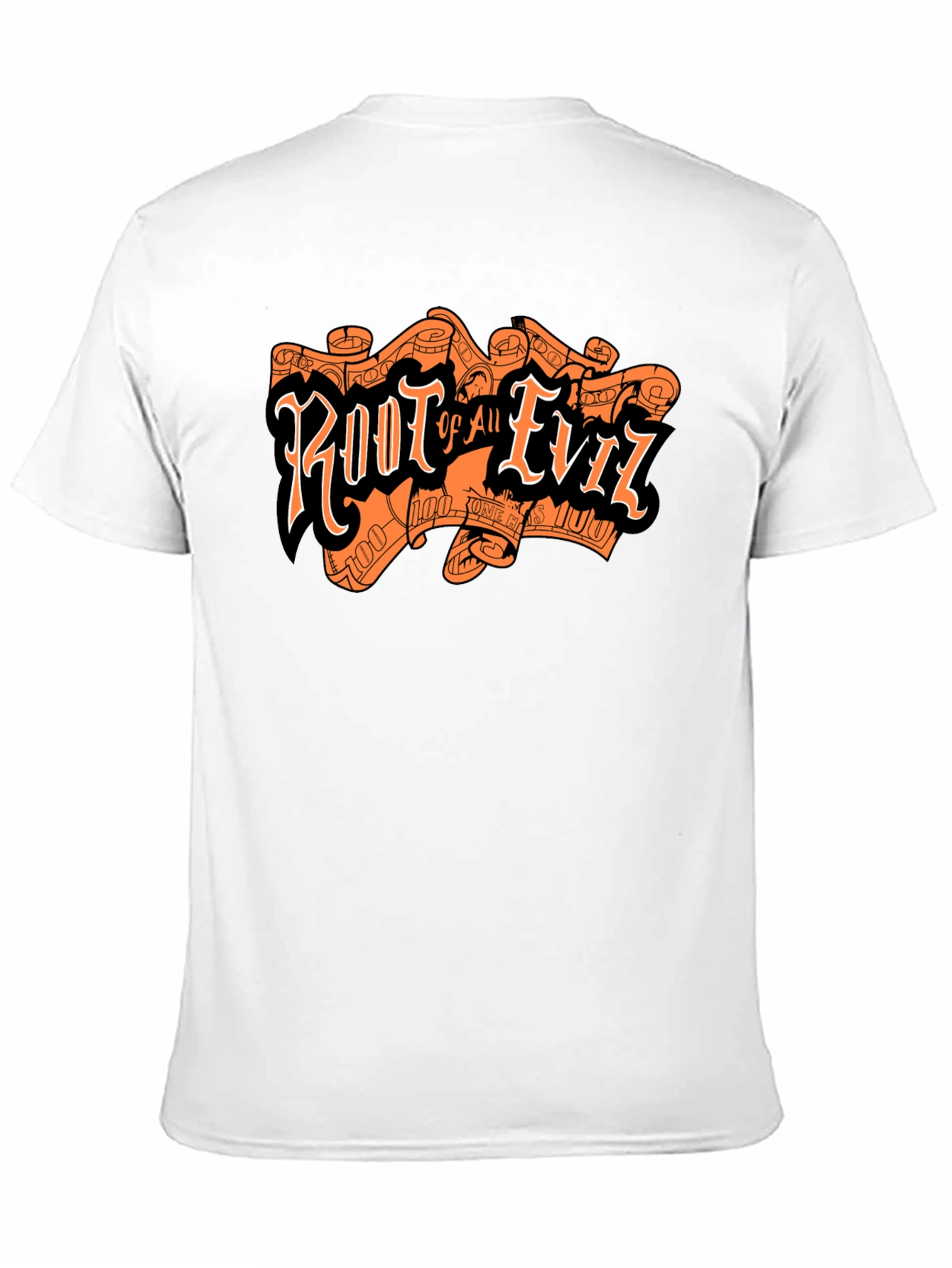 Black Root of All Evil Graphic T-Shirt - Black Tee view 11