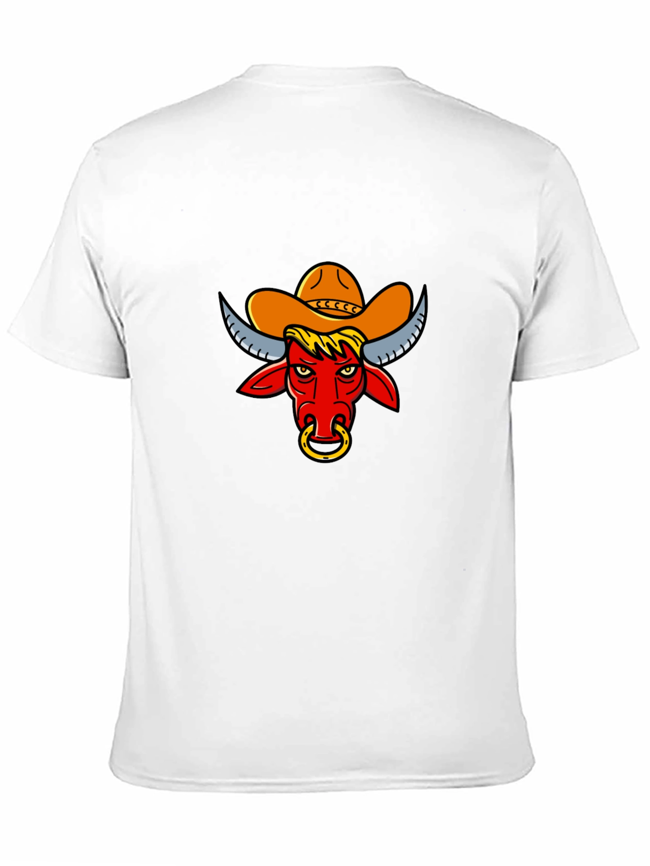 Black Cowboy Bull Graphic Tee - Black view 11