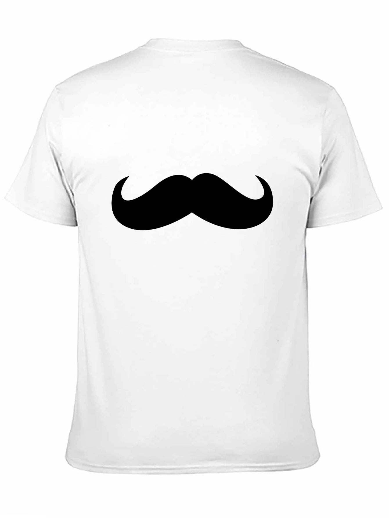 Black Mustache Graphic Tee - Men's Black T-Shirt view 11