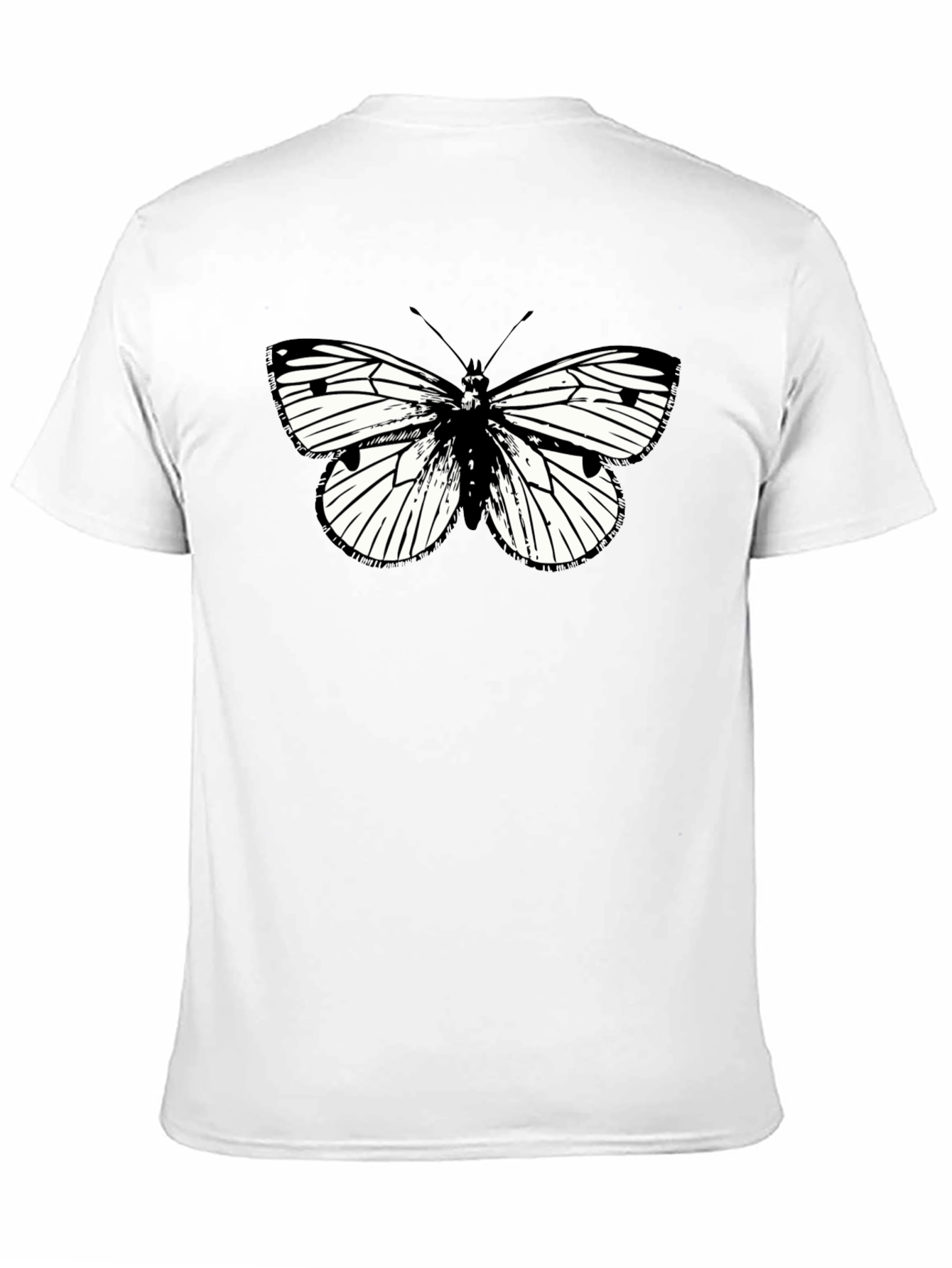 Black Butterfly Graphic Black T-Shirt view 11