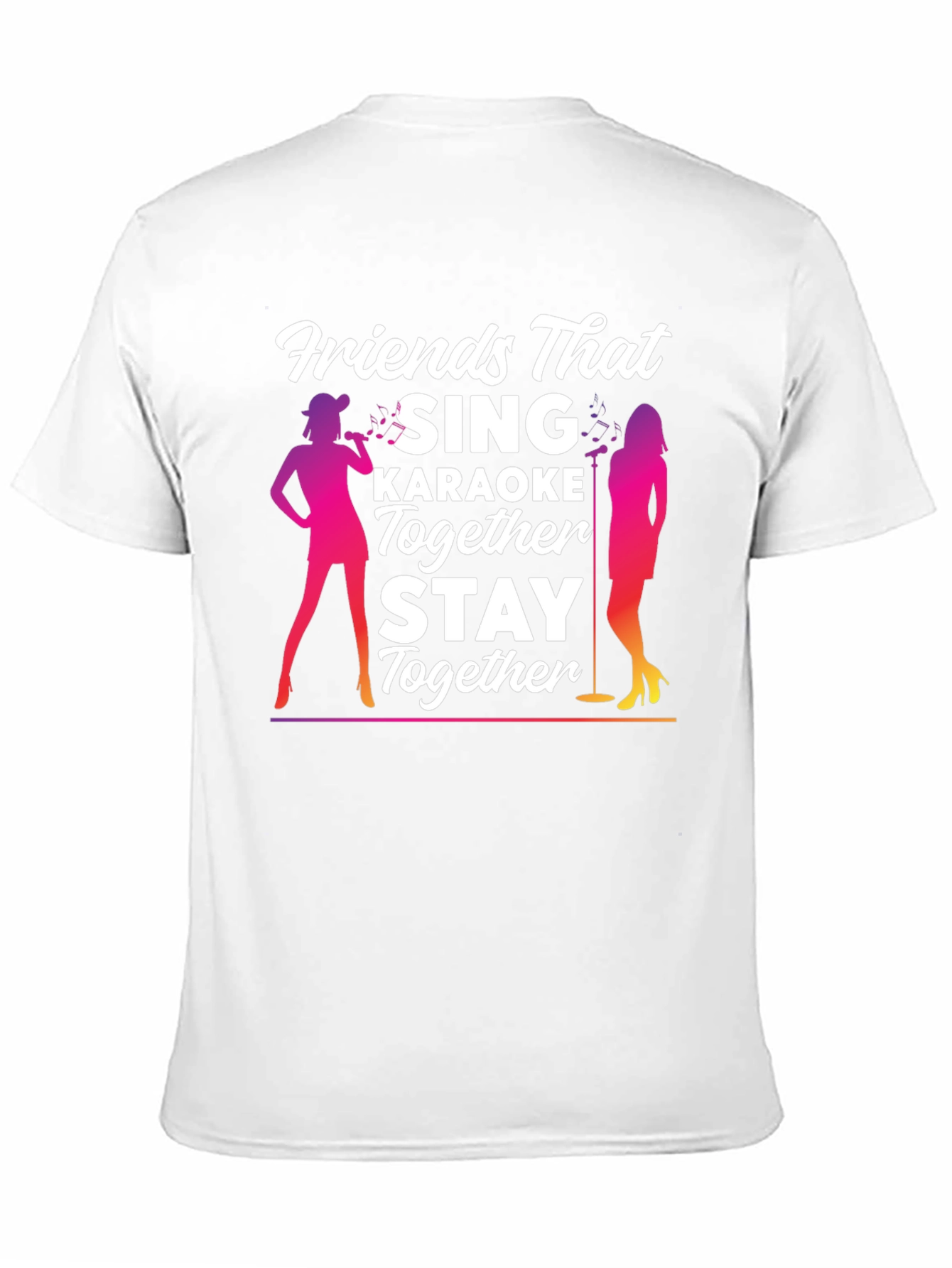 Black Friends Karaoke T-Shirt - Sing Together, Stay Together! view 11
