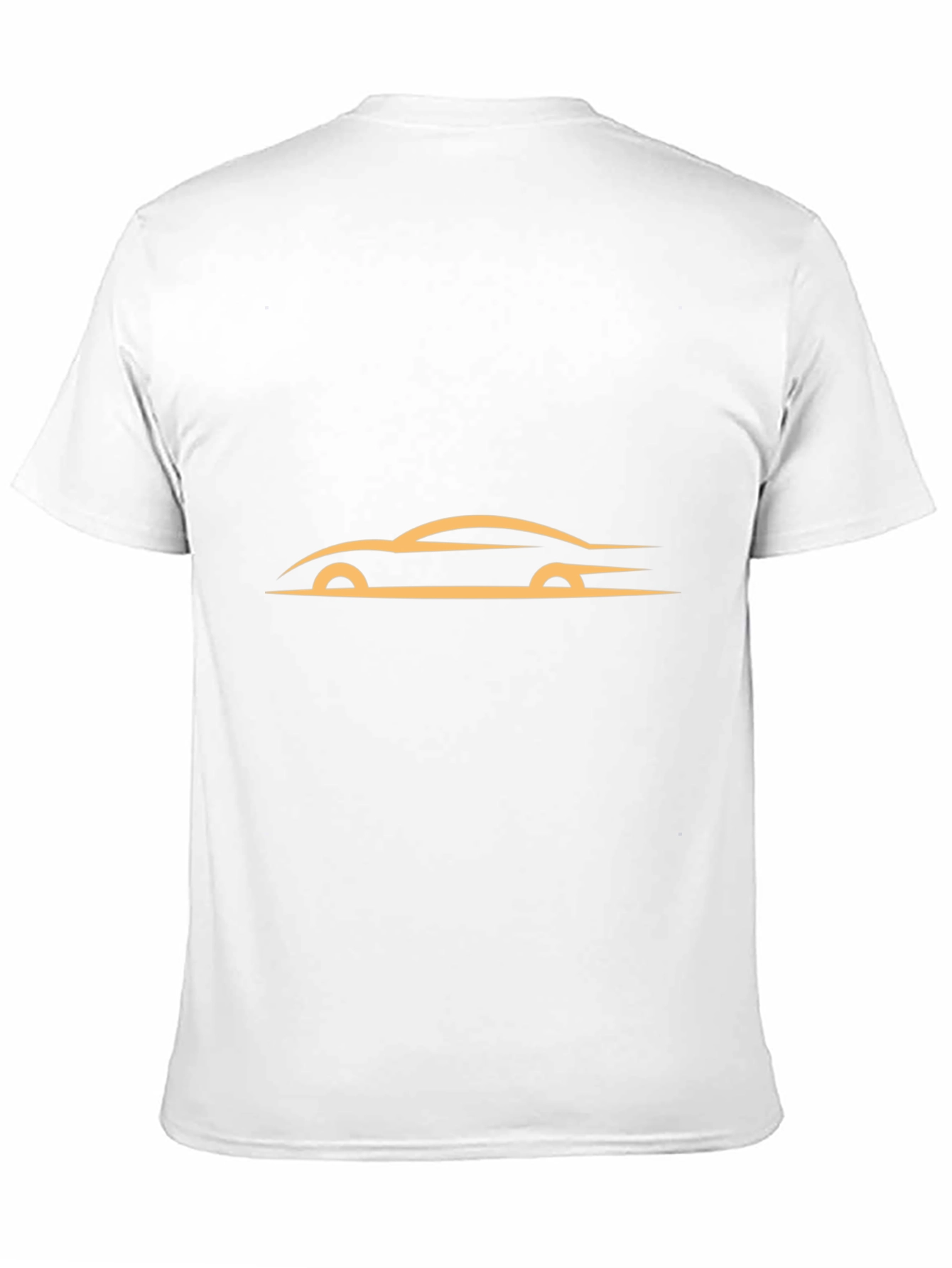 Black Sleek Black T-Shirt with Abstract Car Design view 11