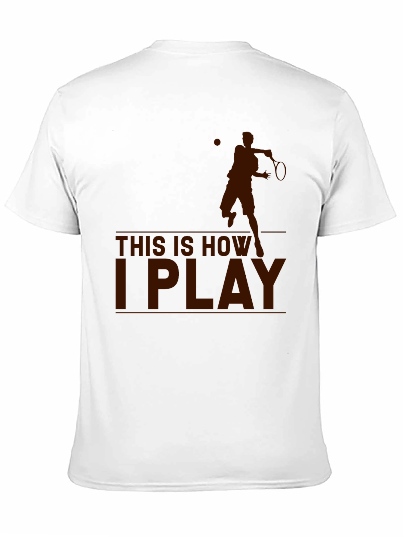 Black Tennis Player Graphic T-Shirt - "This Is How I Play" view 11