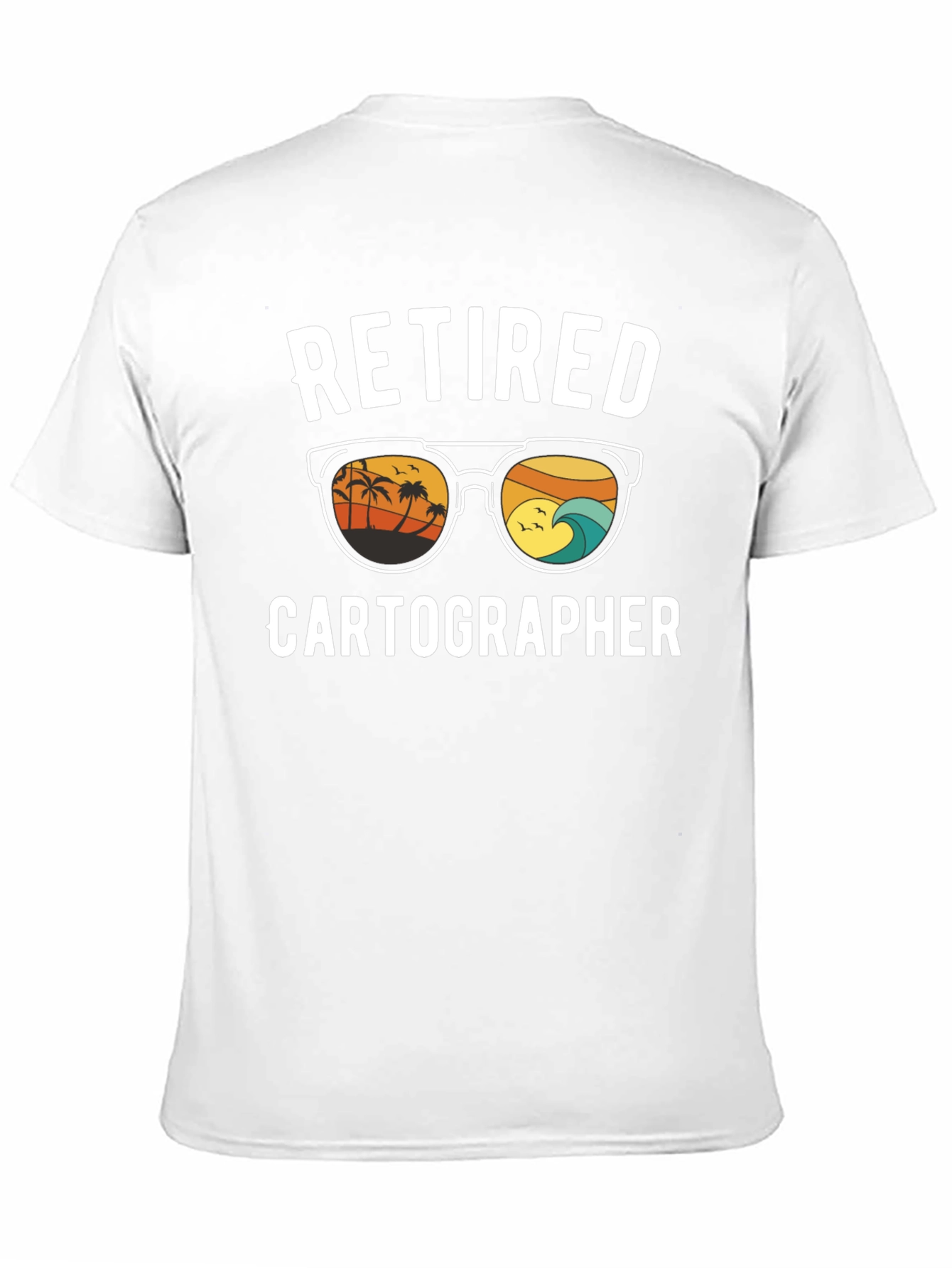 Black Retired Cartographer Graphic T-Shirt view 11
