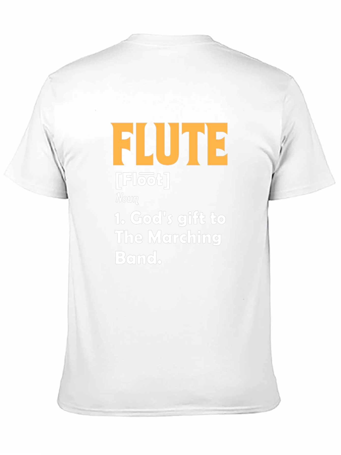 Black Flute Definition T-Shirt - Marching Band Musician Tee view 11