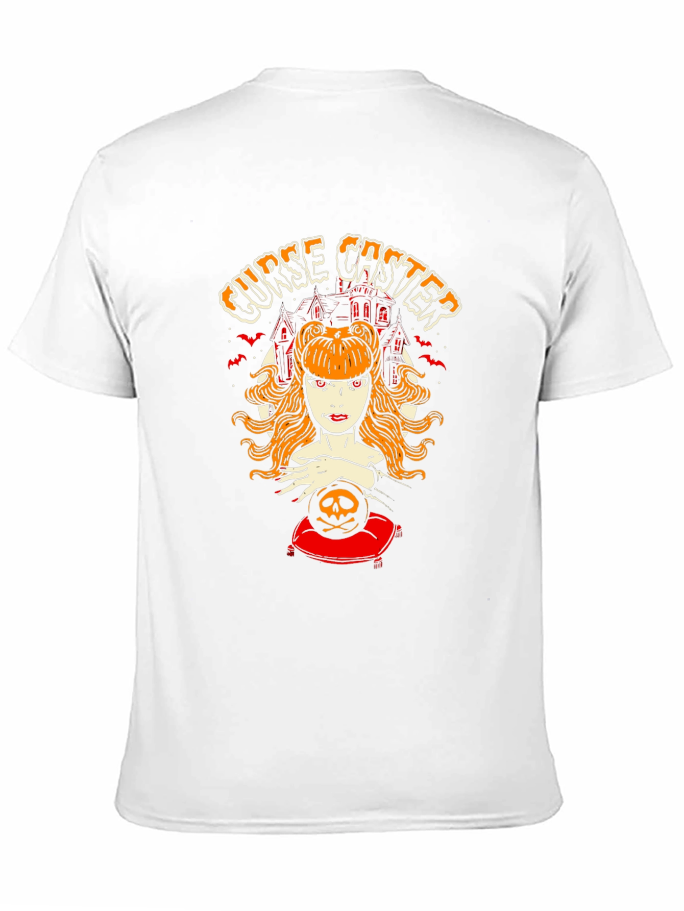 Black Curse Caster Graphic T-Shirt - Halloween Witch Tee view 11