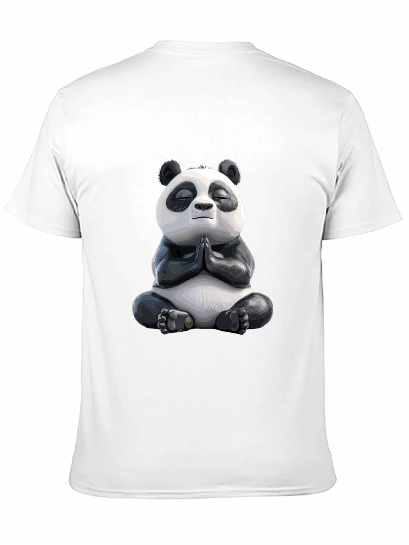 Black Meditating Panda Graphic Tee - Zen Vibes view 11