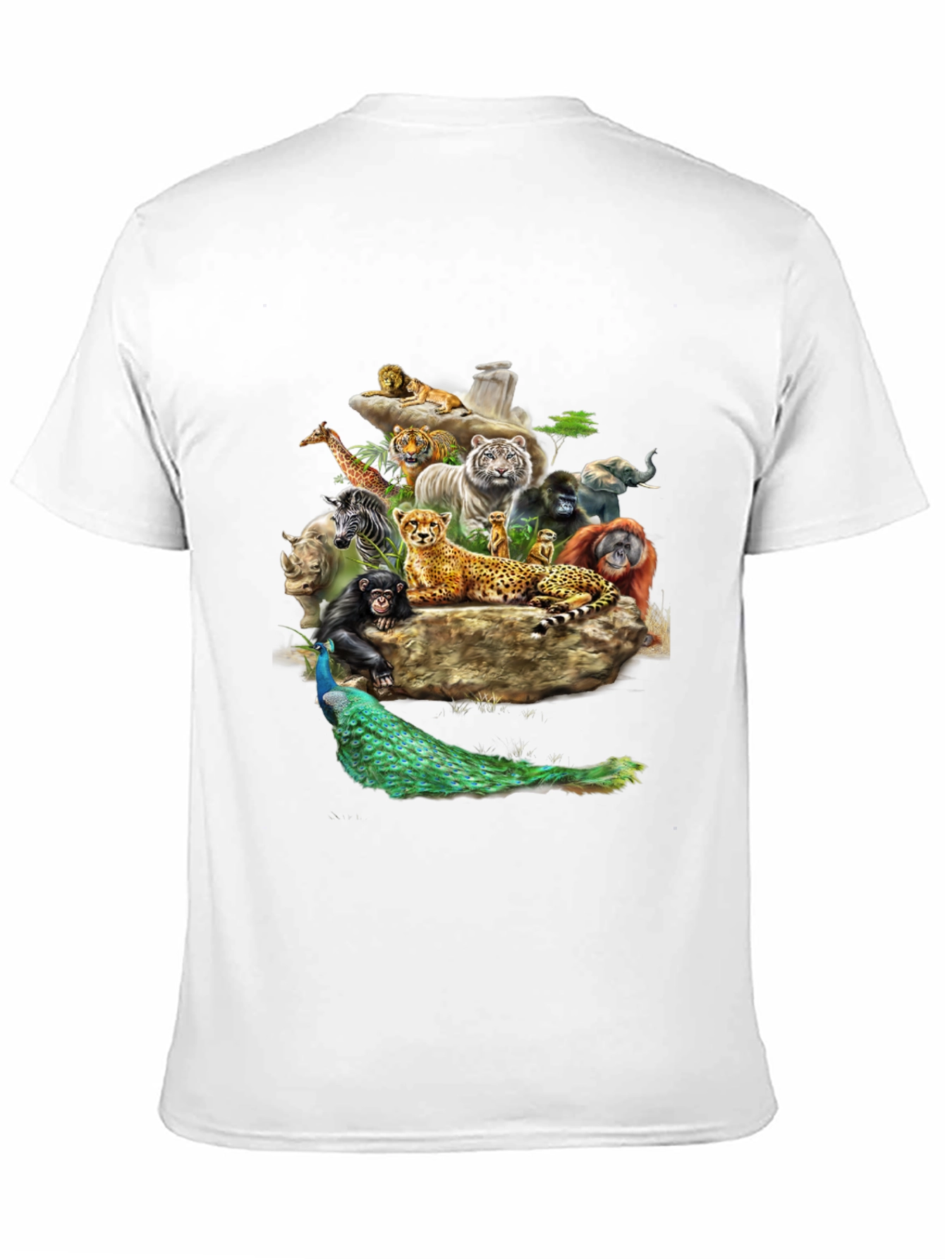 Black Wildlife Kingdom Graphic Tee - Black T-Shirt view 11