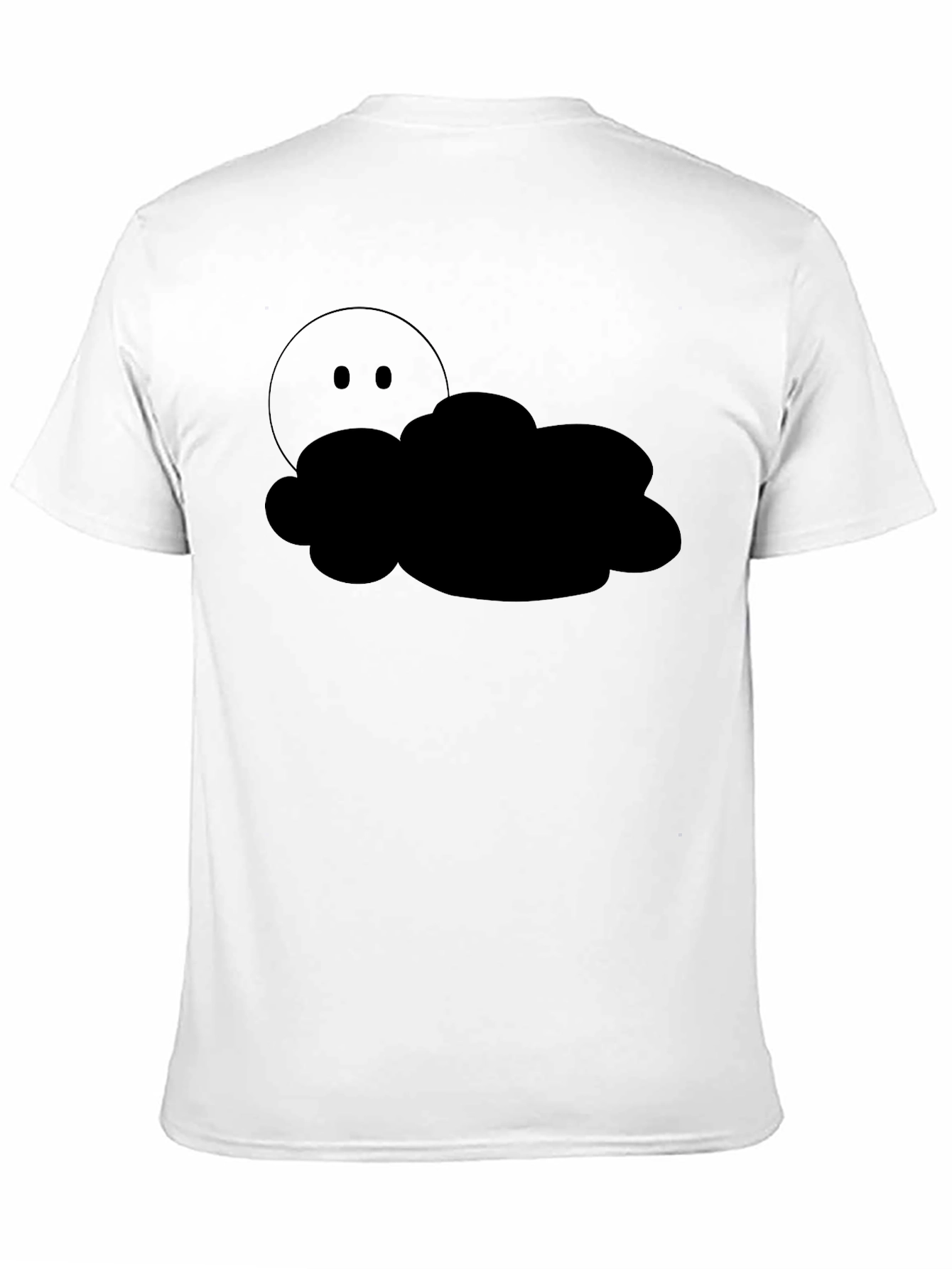 Black Cloudy Hideaway Graphic Tee - Black Cotton Comfort view 11