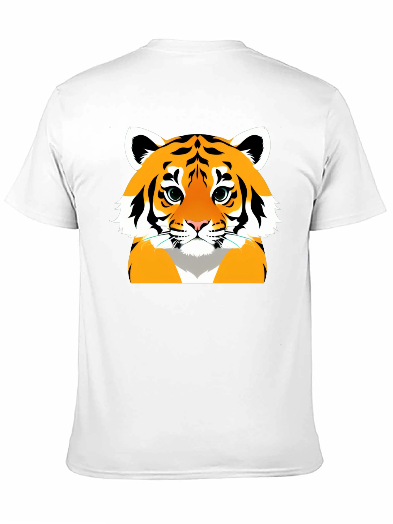 Black Cool Tiger Graphic Tee - Men's Black T-Shirt view 11