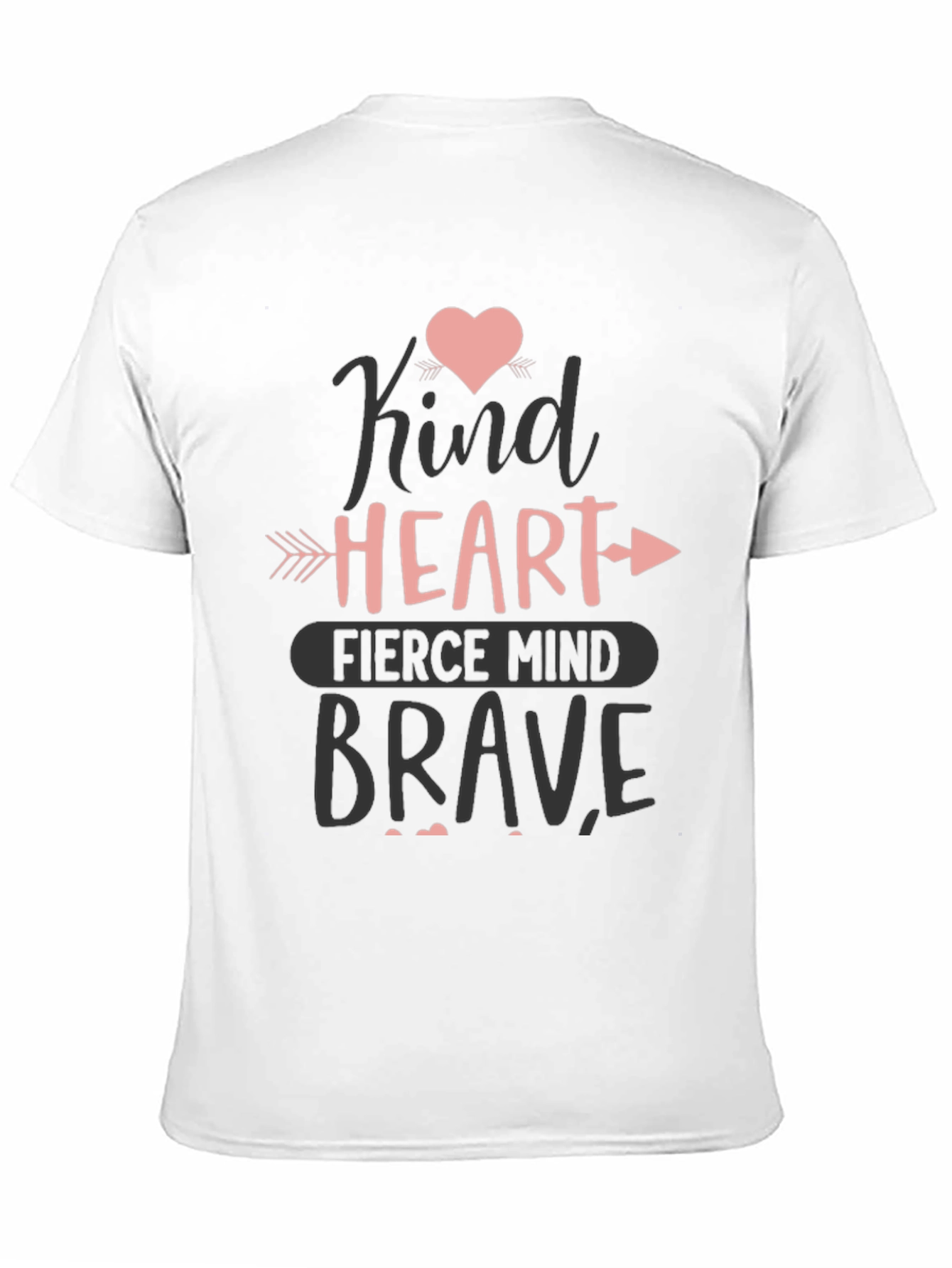 Black Kind Heart Brave Mind Graphic Tee view 11