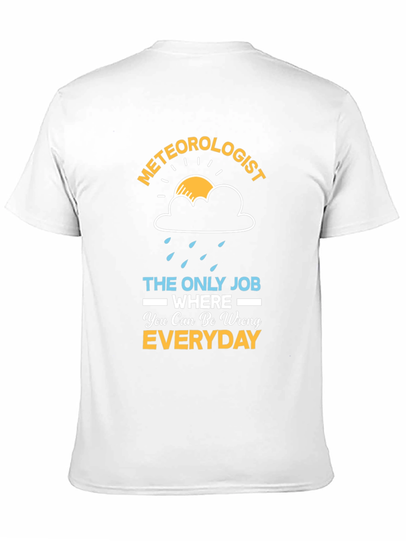 Black Meteorologist Funny Weather T-Shirt view 11