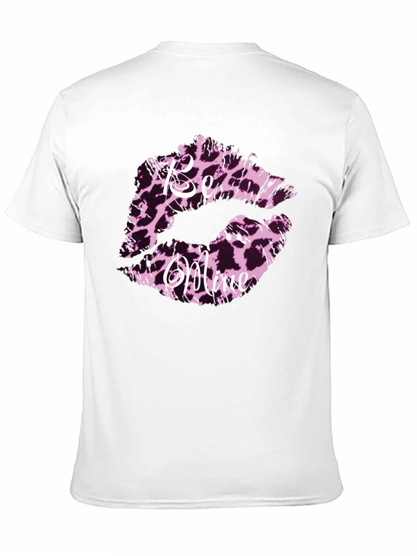 Black Be Mine Leopard Print Lips Graphic Tee view 11