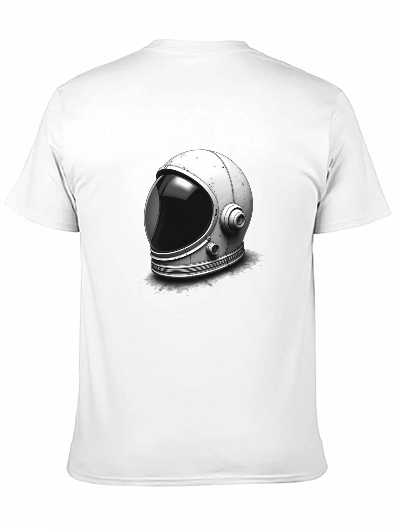 Black Astronaut Helmet Graphic Tee - Space Exploration T-Shirt view 11