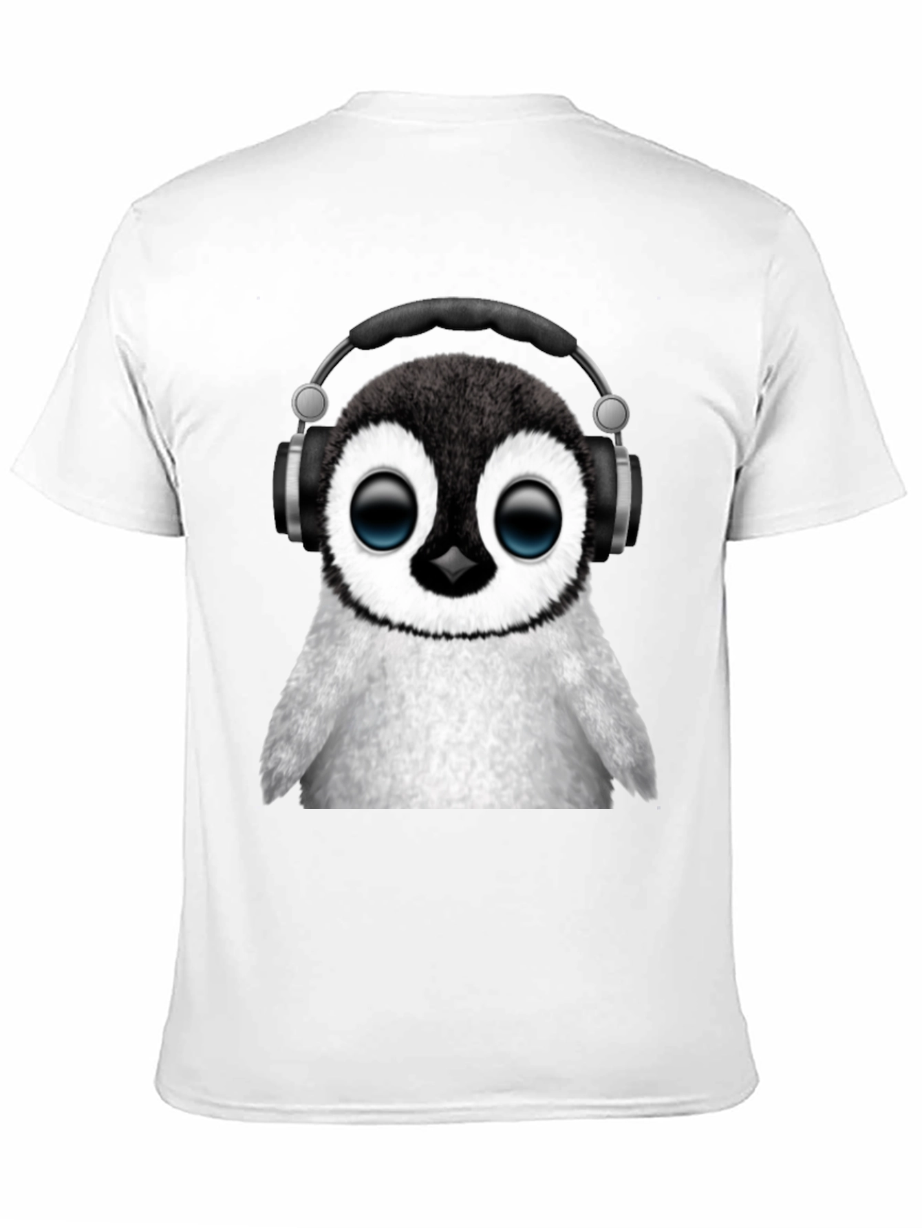 Black Penguin DJ Black T-Shirt - Music Lover Tee view 11