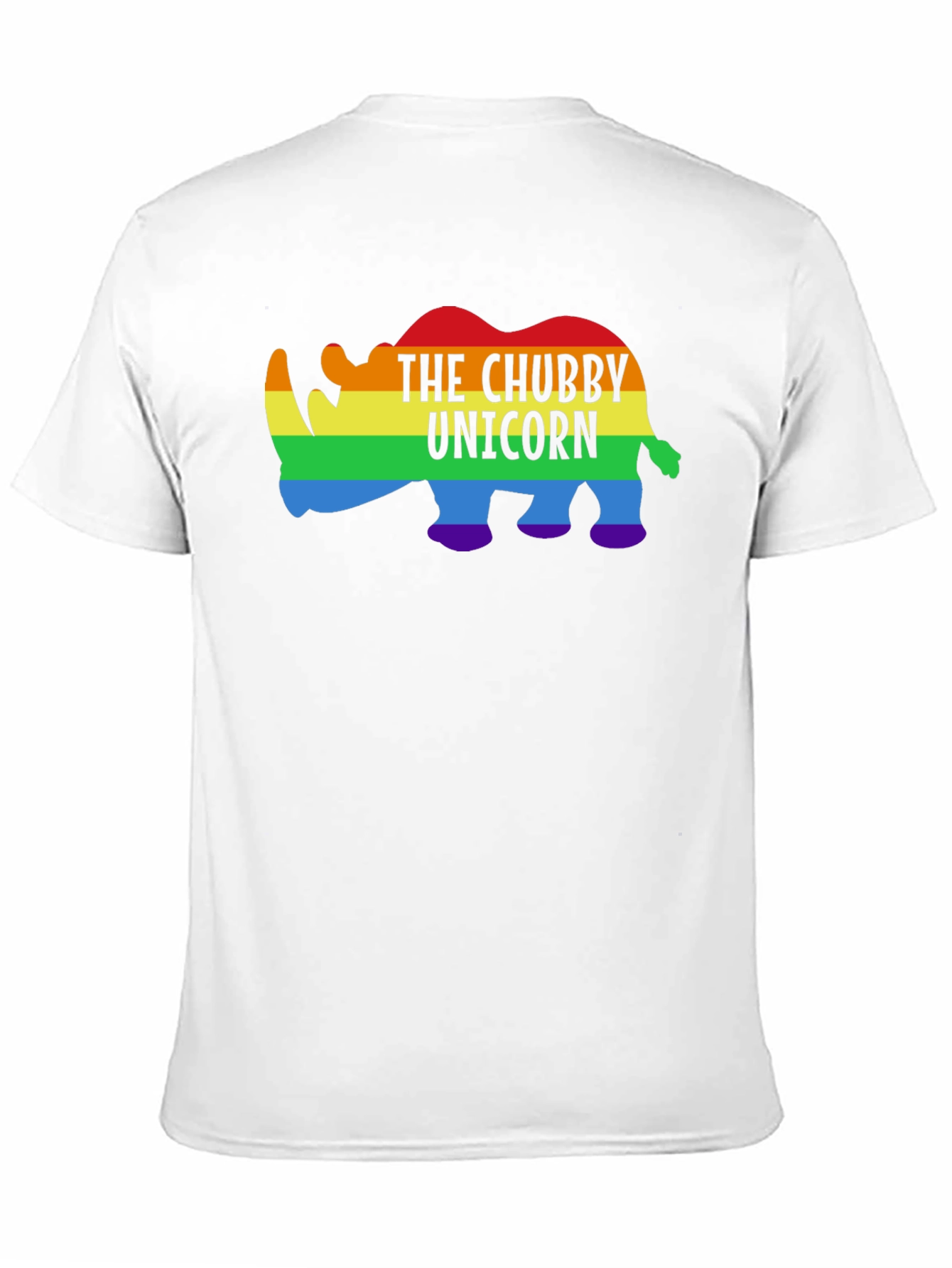 Black Chubby Unicorn Rainbow Graphic Tee view 11