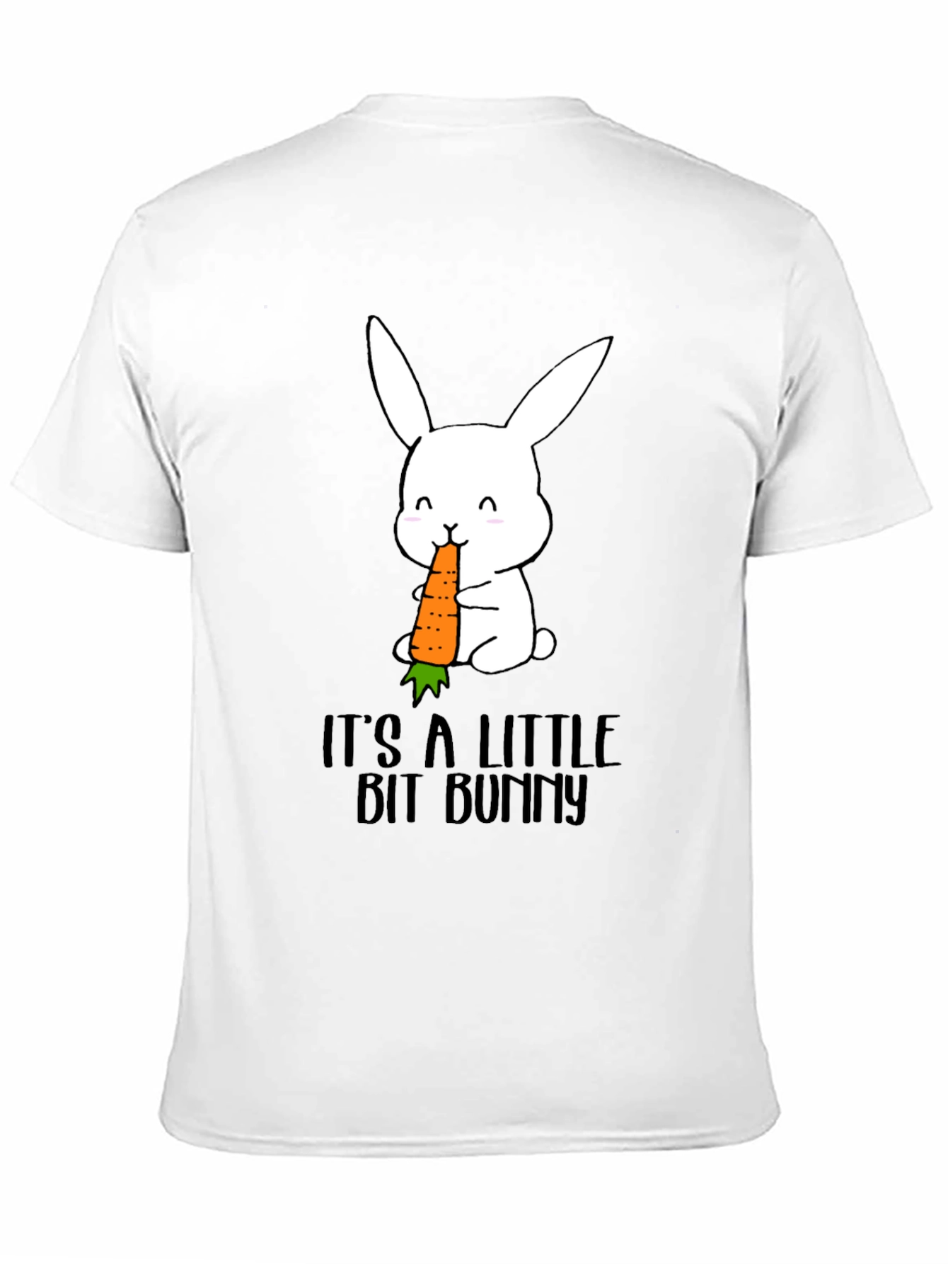 Black It's A Little Bit Bunny T-Shirt view 11