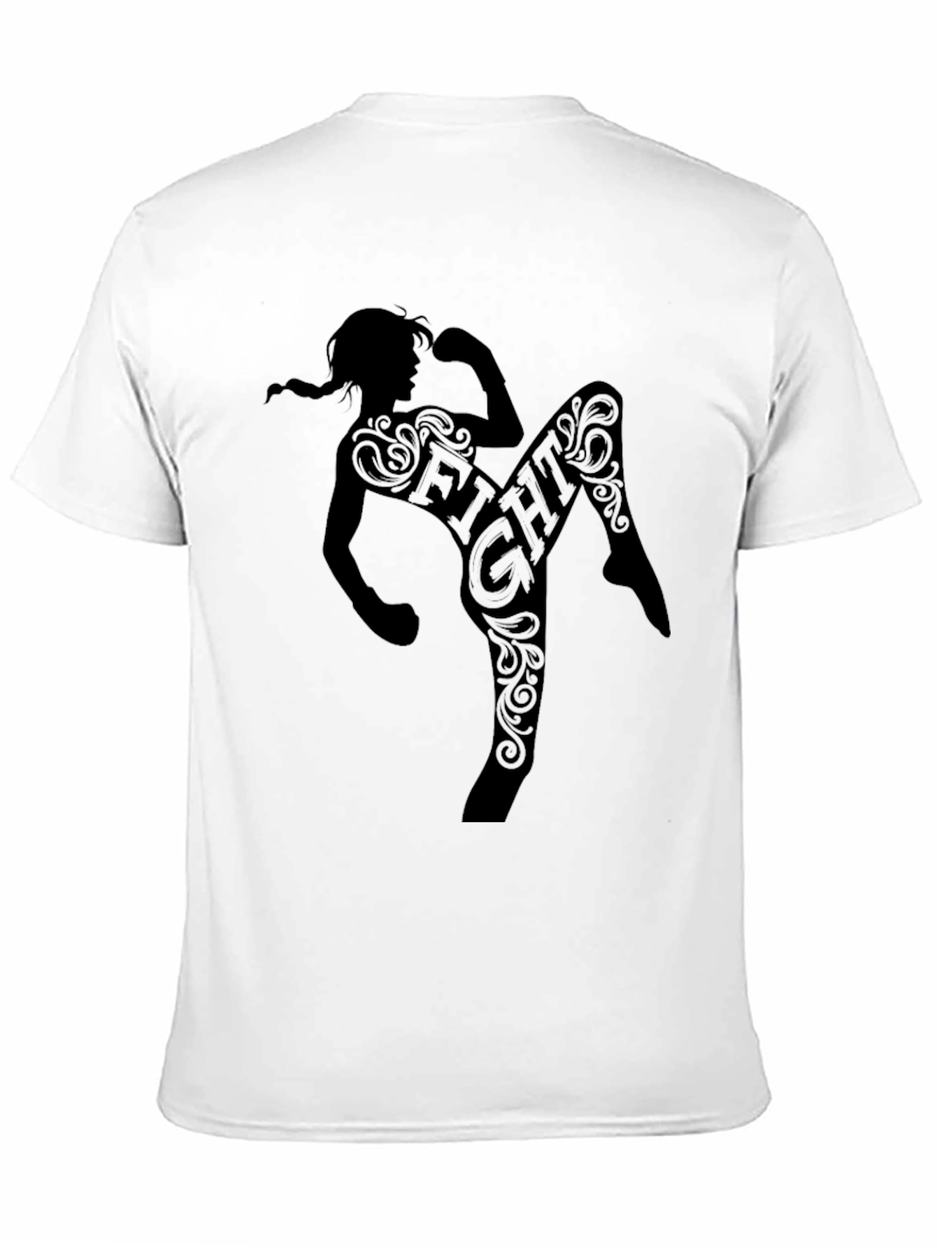 Black Black Fight Graphic Tee - Martial Arts Inspired view 11