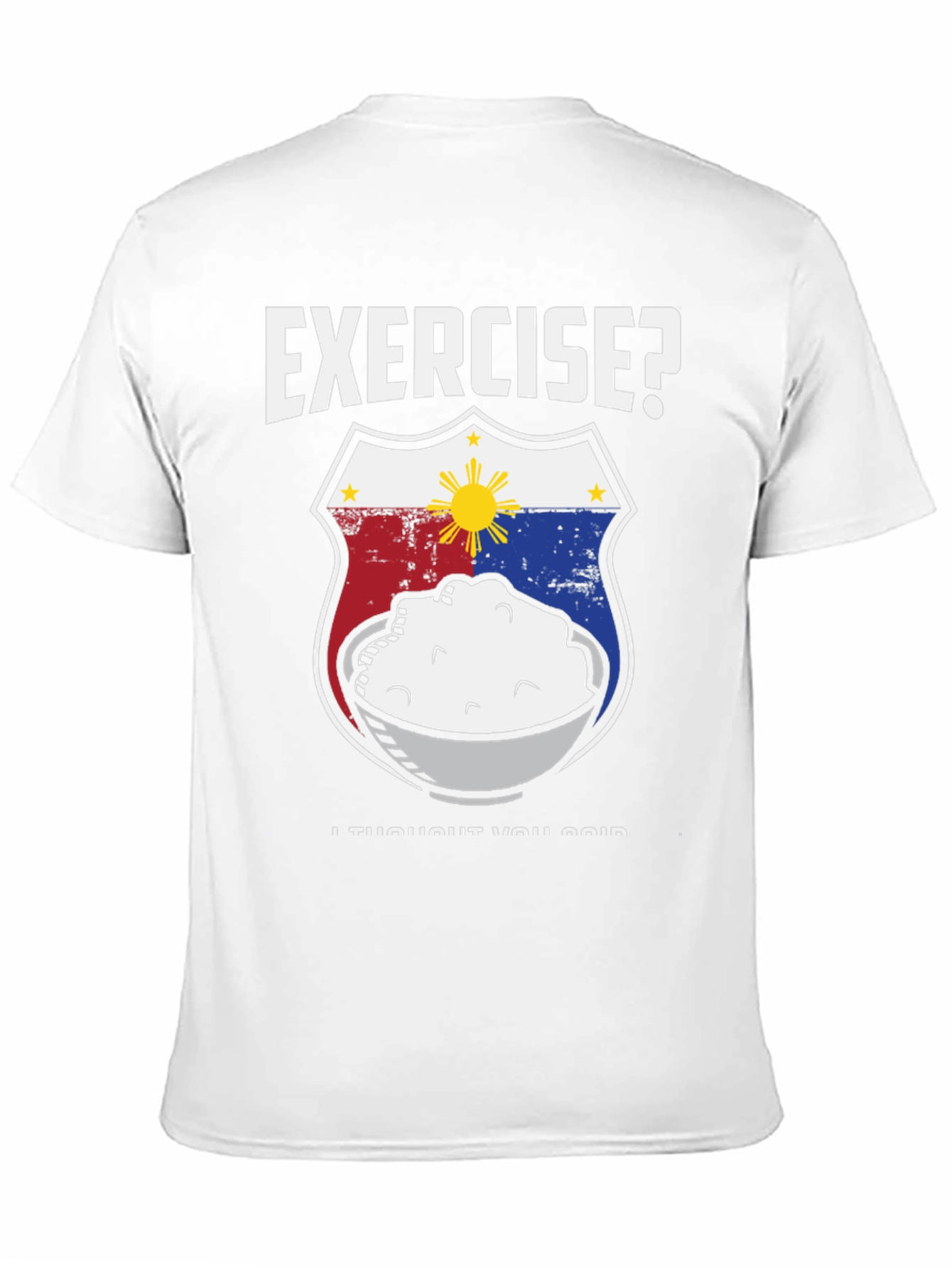Black Exercise? Rice! Black Graphic Tee view 11