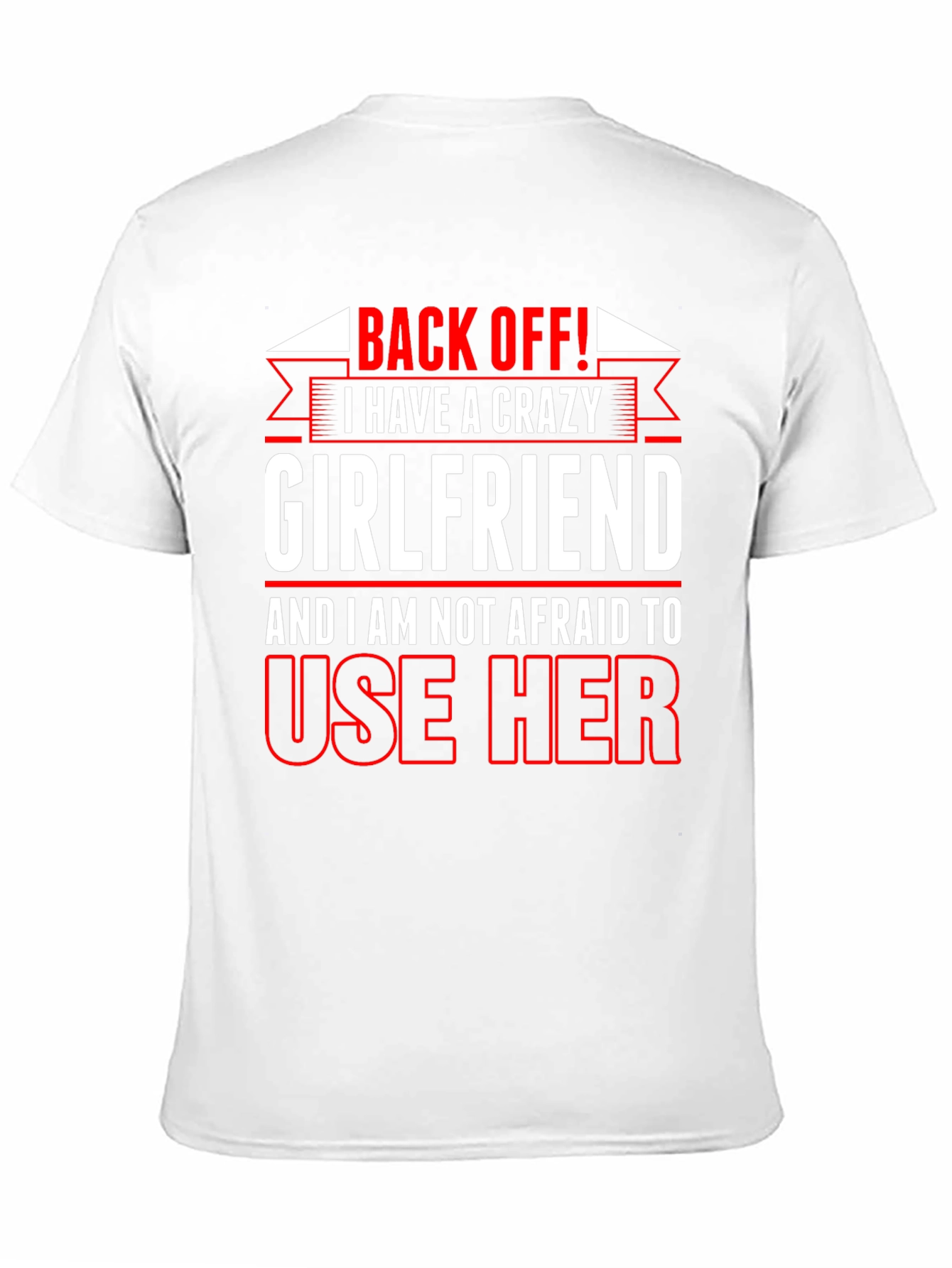 Black Crazy Girlfriend Graphic Tee - Back Off T-Shirt view 11