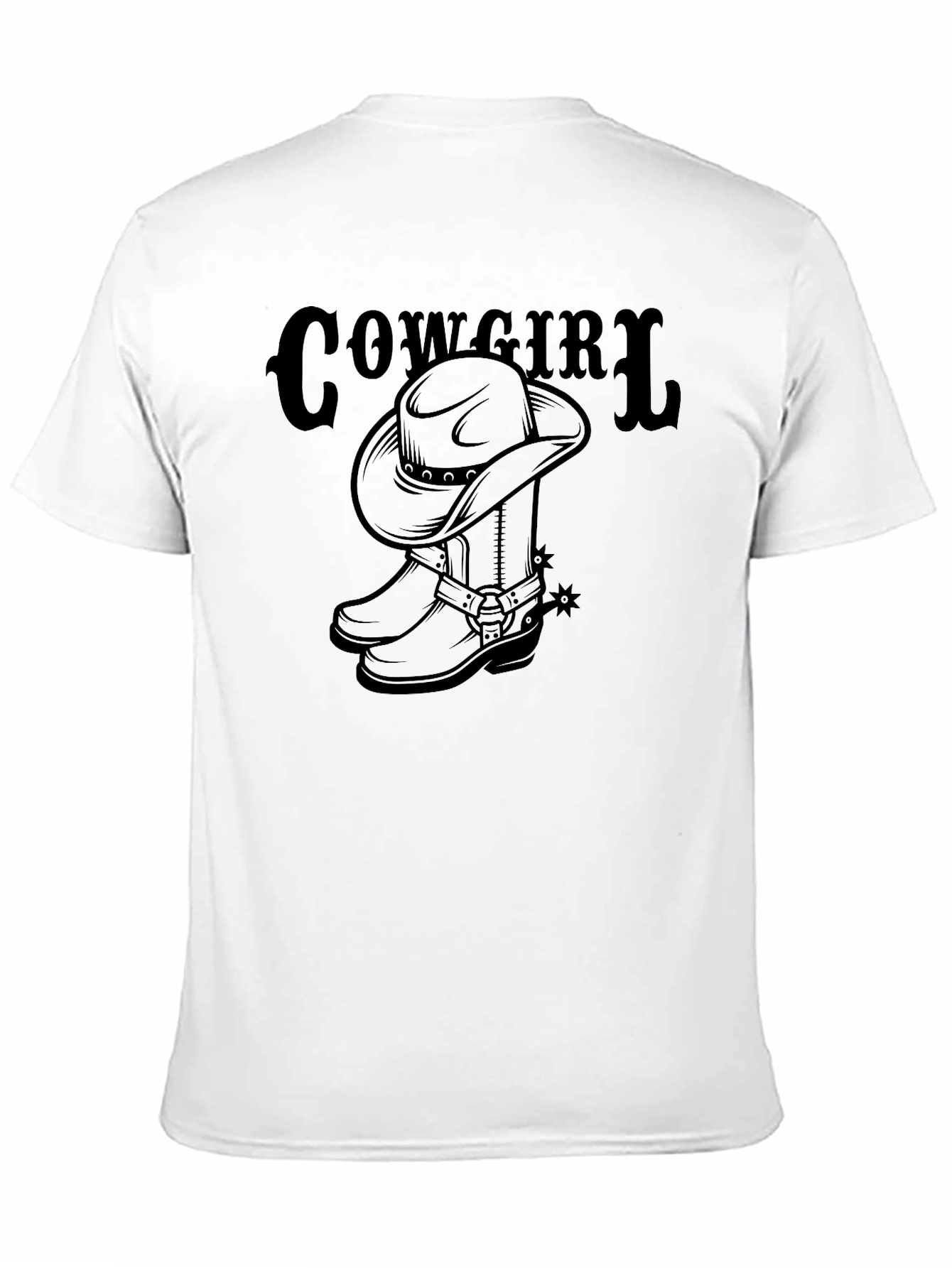 Cowgirl Hat & Boots Graphic T-Shirt - 11