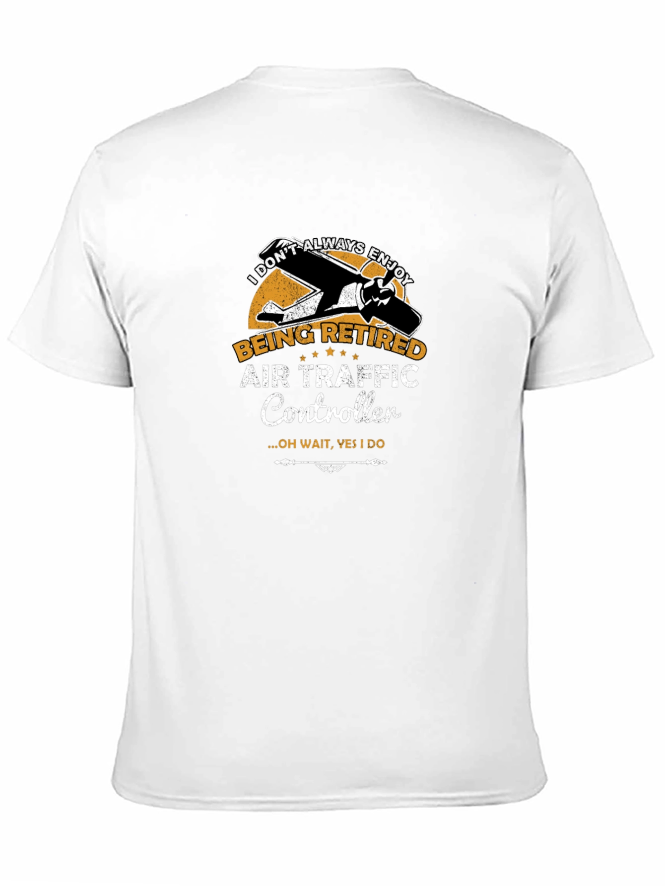 Black Retired Air Traffic Controller T-Shirt view 11
