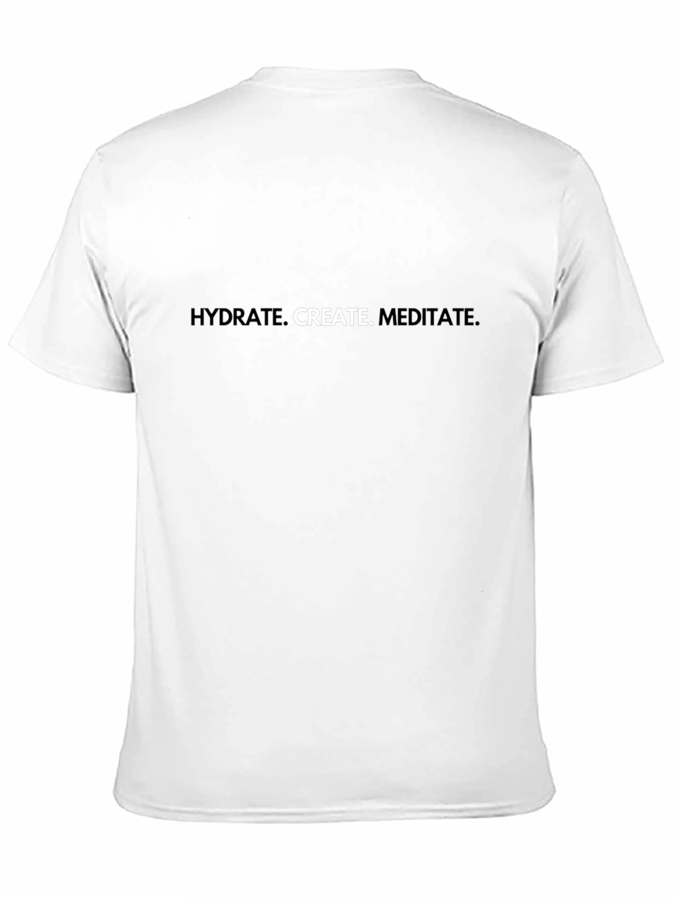 Black Hydrate Create Meditate Graphic Tee view 11