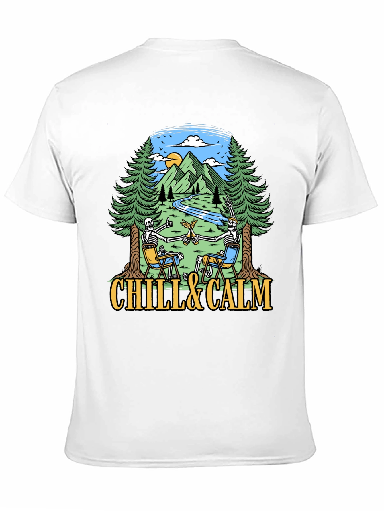 Black Chill & Calm Skeleton T-Shirt view 11