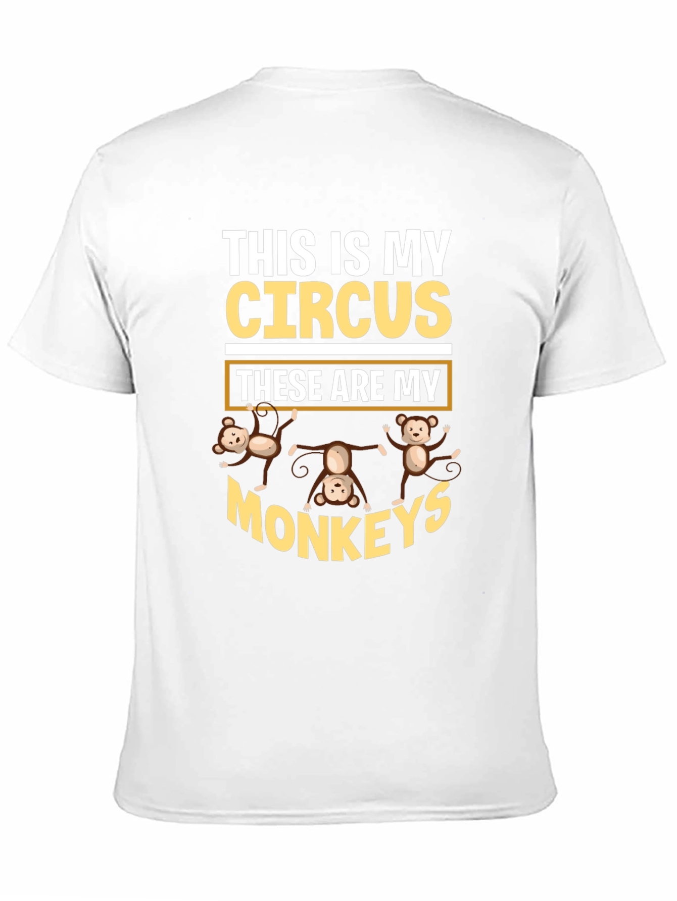 Black This is My Circus Monkey Graphic Tee view 11