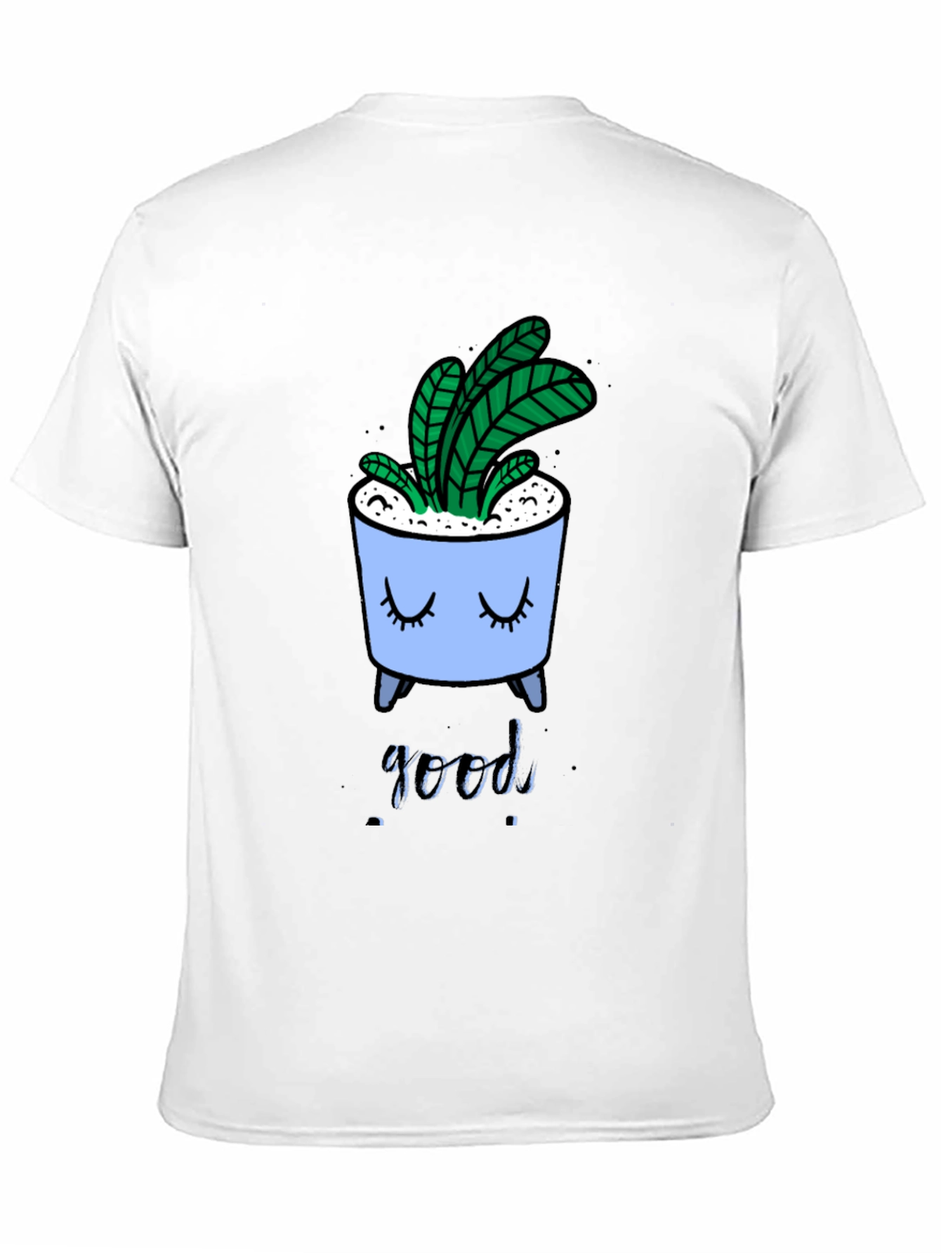 Black Cute Plant Pot Graphic Tee view 11