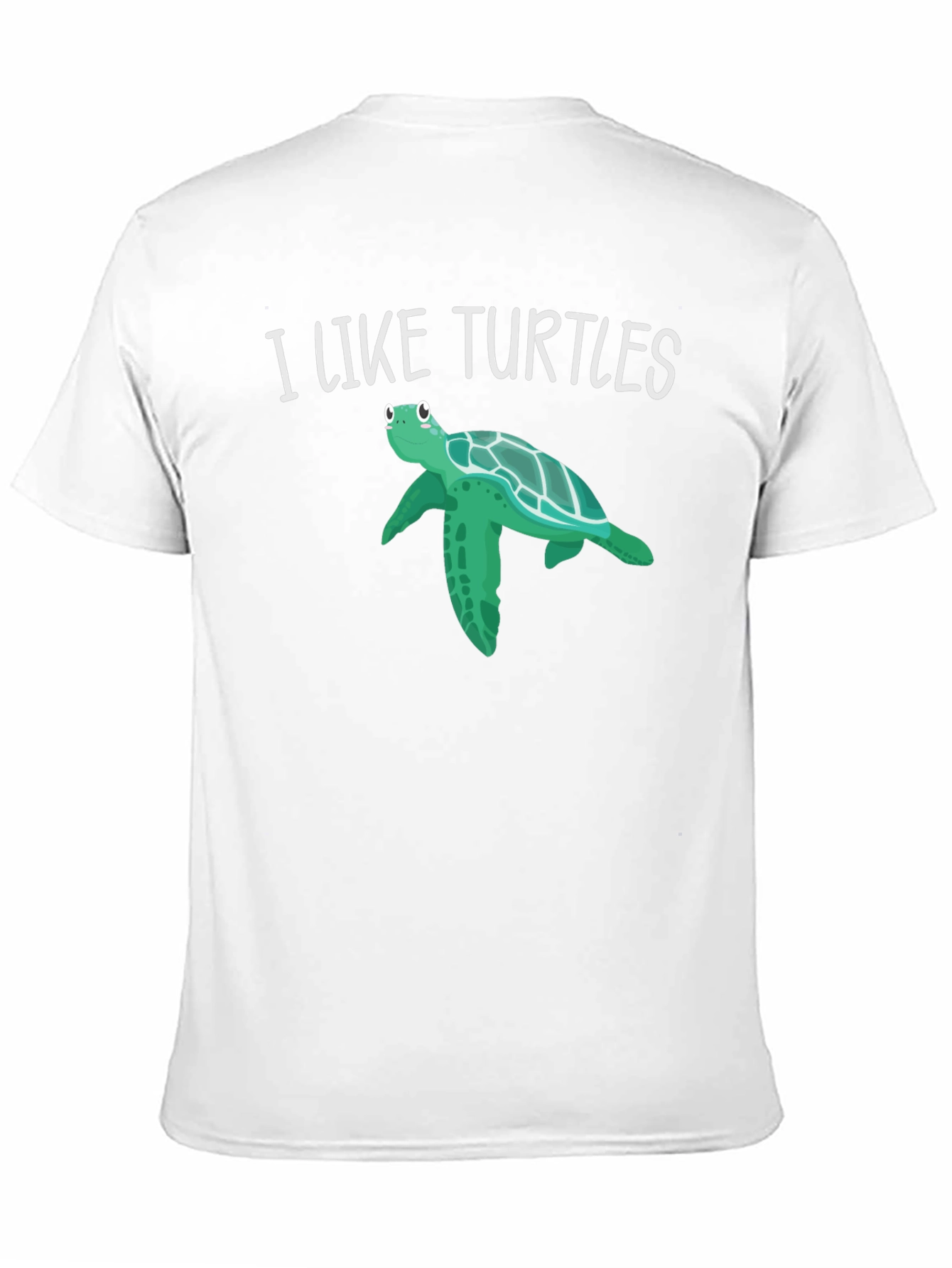 Black I Like Turtles Graphic Tee - Black view 11