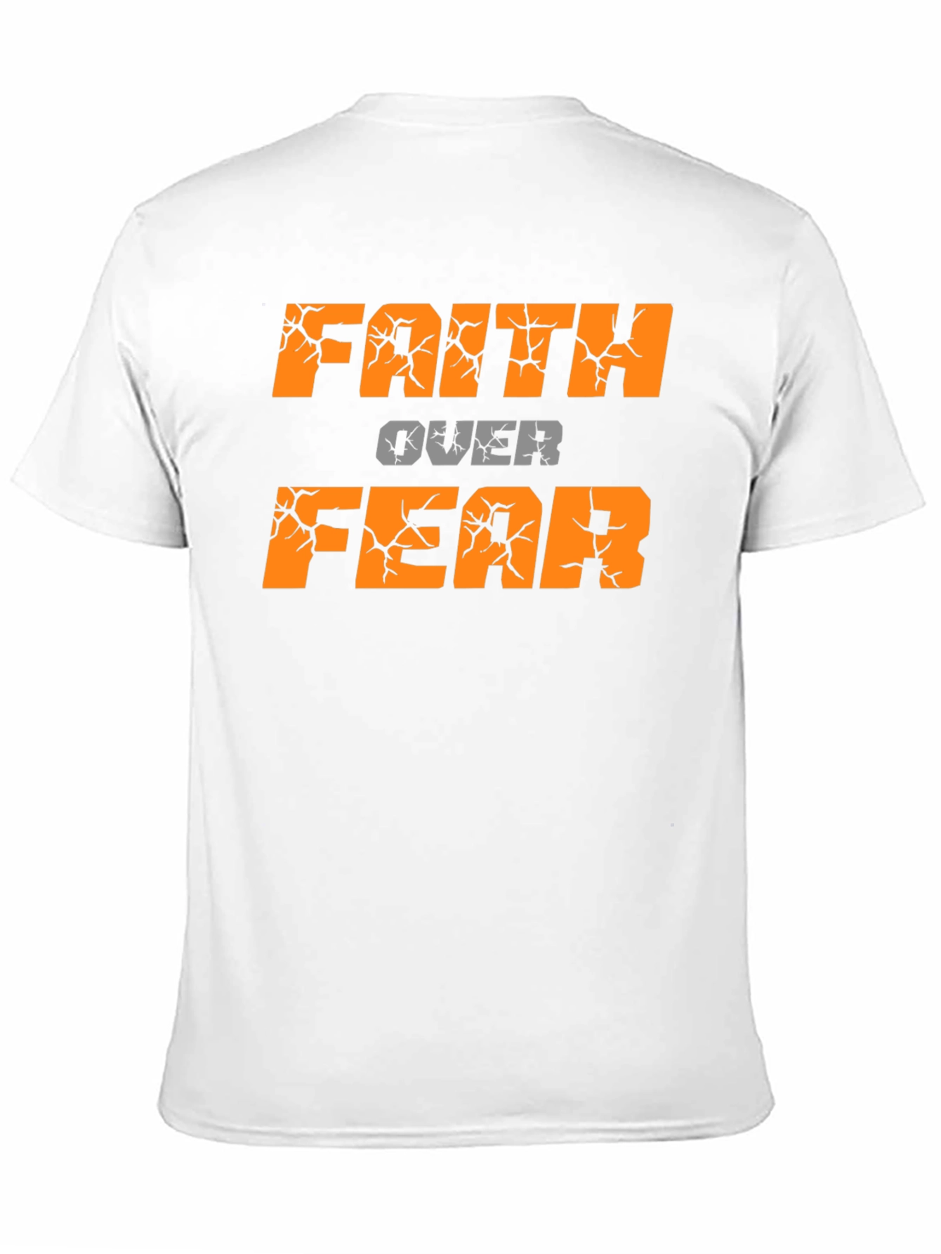 Black Faith Over Fear Black T-Shirt view 11