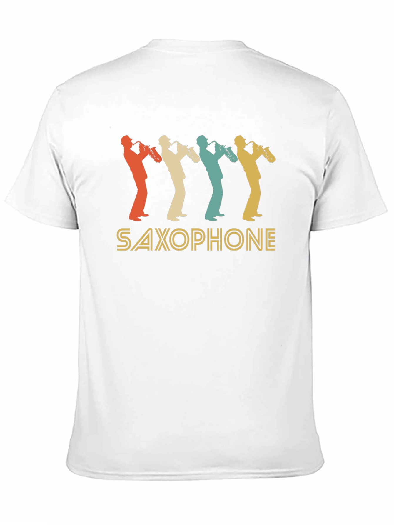 Black Vintage Saxophone T-Shirt - Retro Music Lover Tee view 11