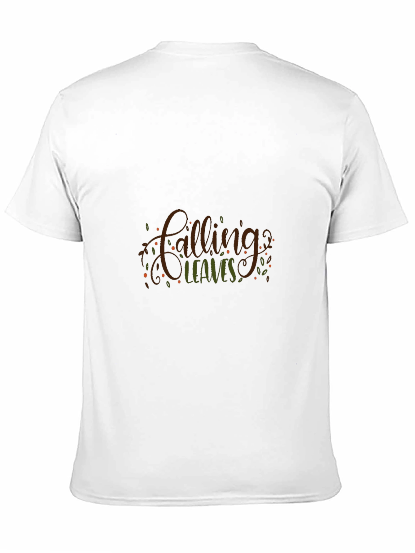 Black Calling Leaves Graphic Print Black T-Shirt view 11