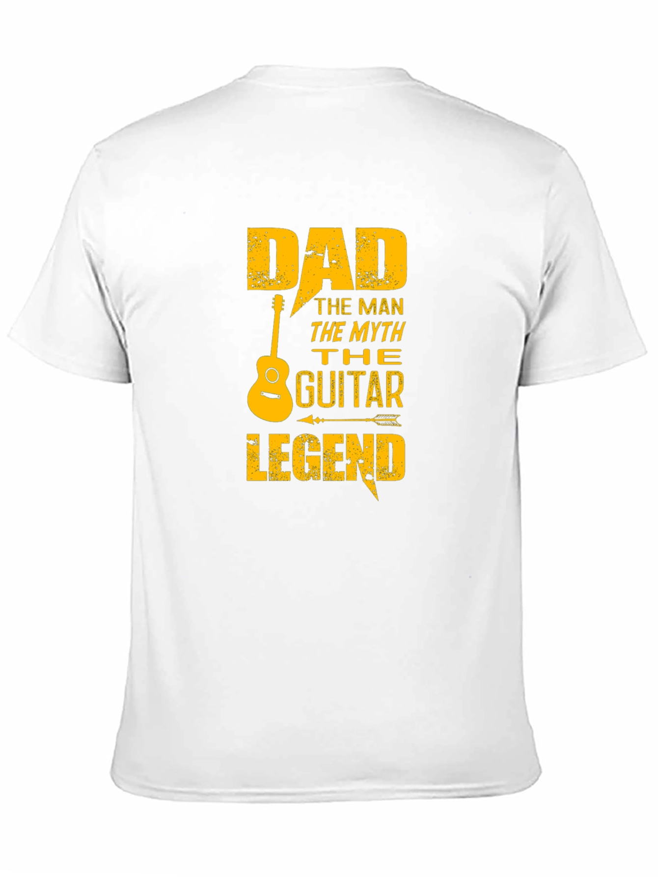 Black Dad Guitar Legend Black Graphic T-Shirt view 11