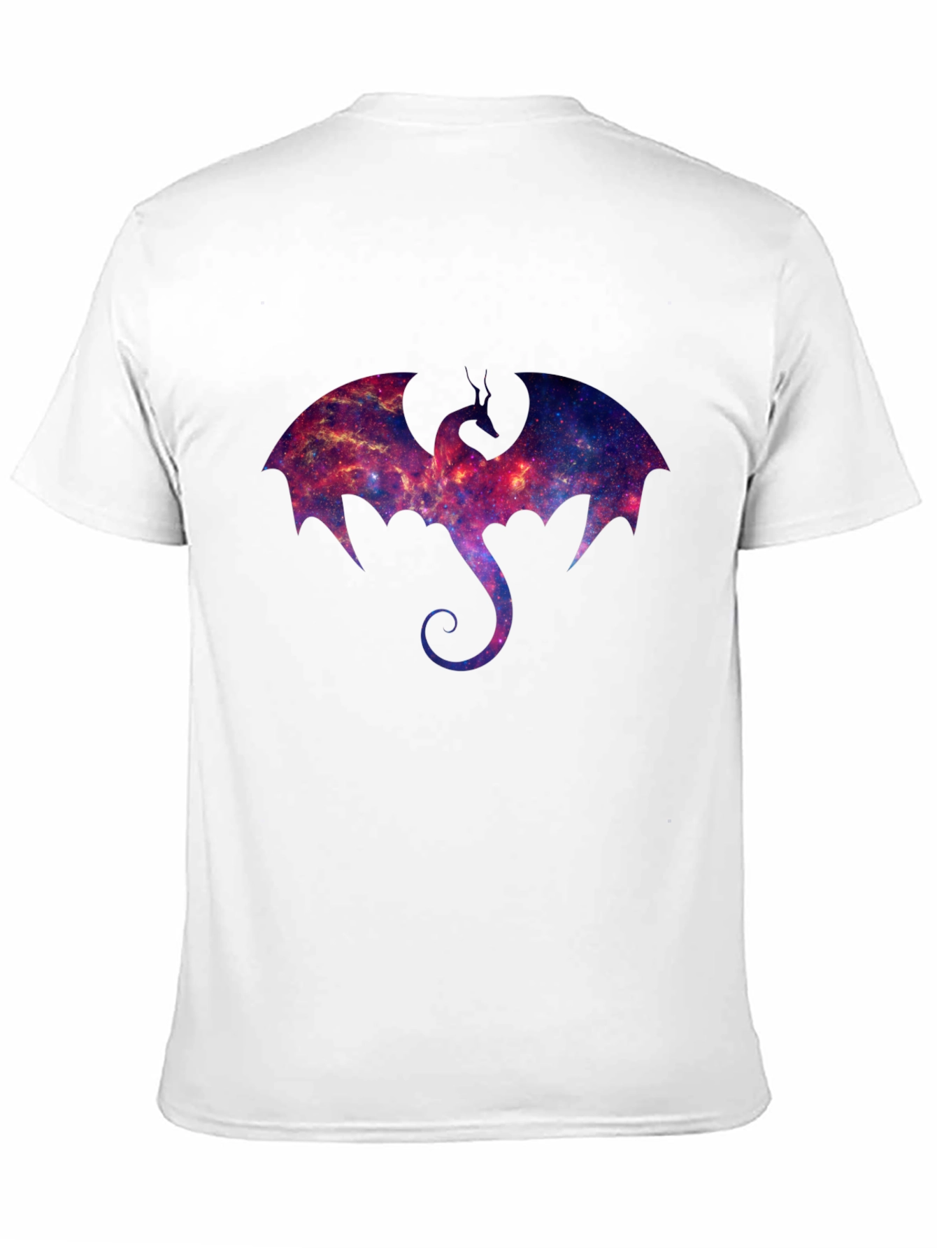 Black Galaxy Dragon Graphic T-Shirt view 11