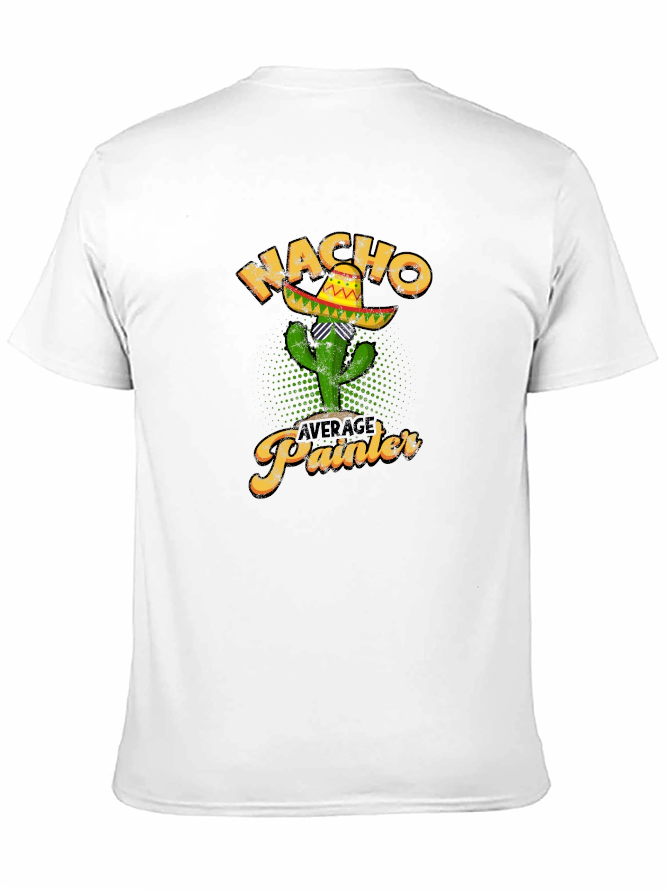 Black Nacho Average Painter Cactus T-Shirt view 11
